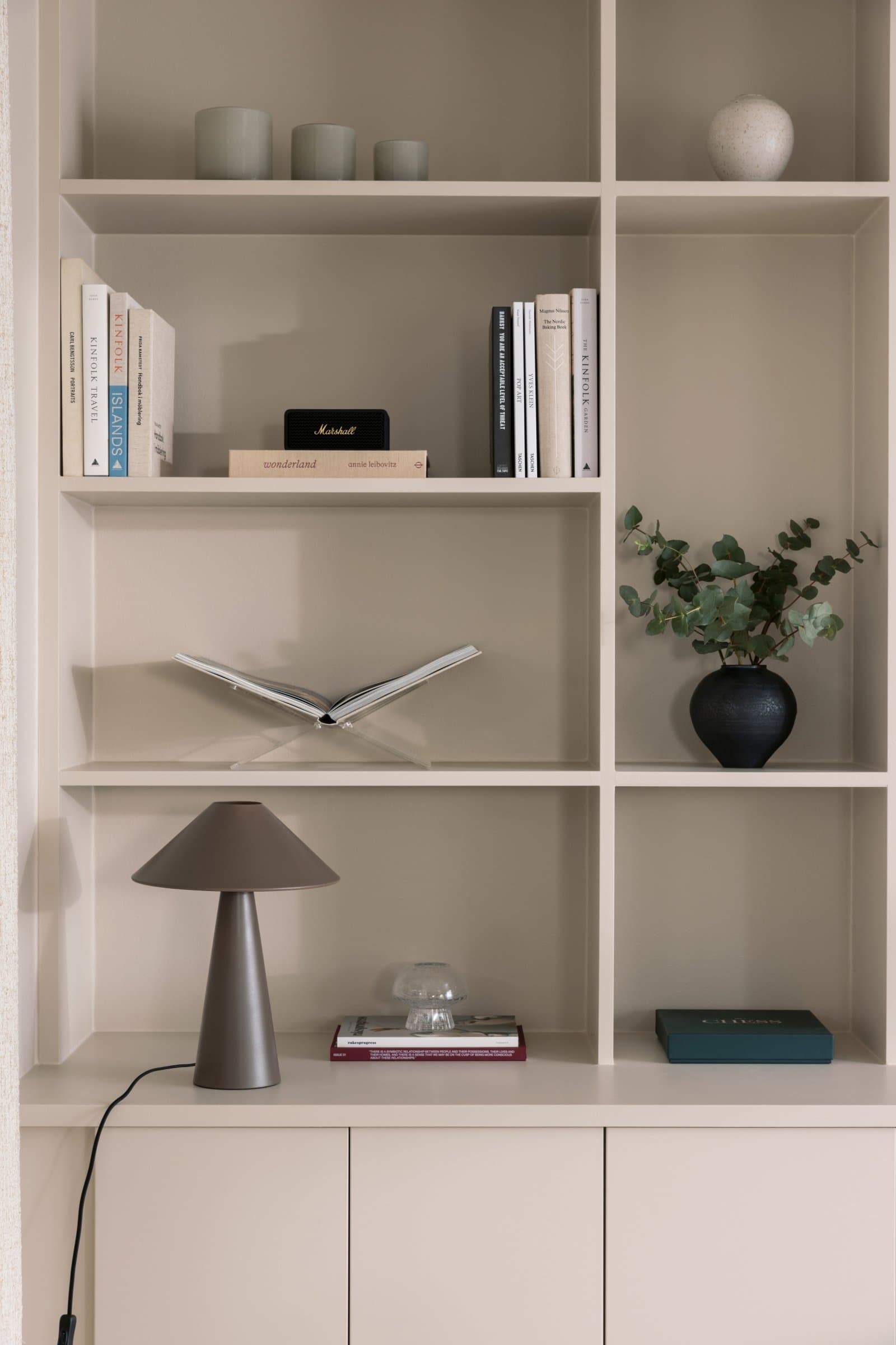 Cannes Tischlampe Braun