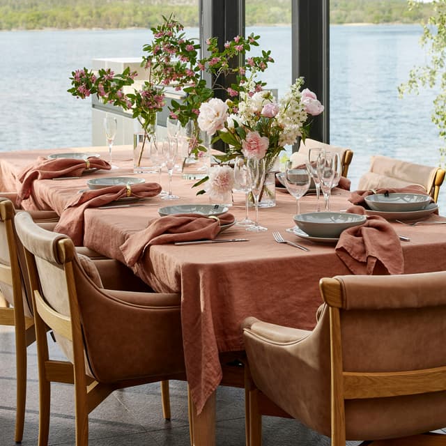 Sunshine Linen Tablecloth Grounded 145x330 cm
