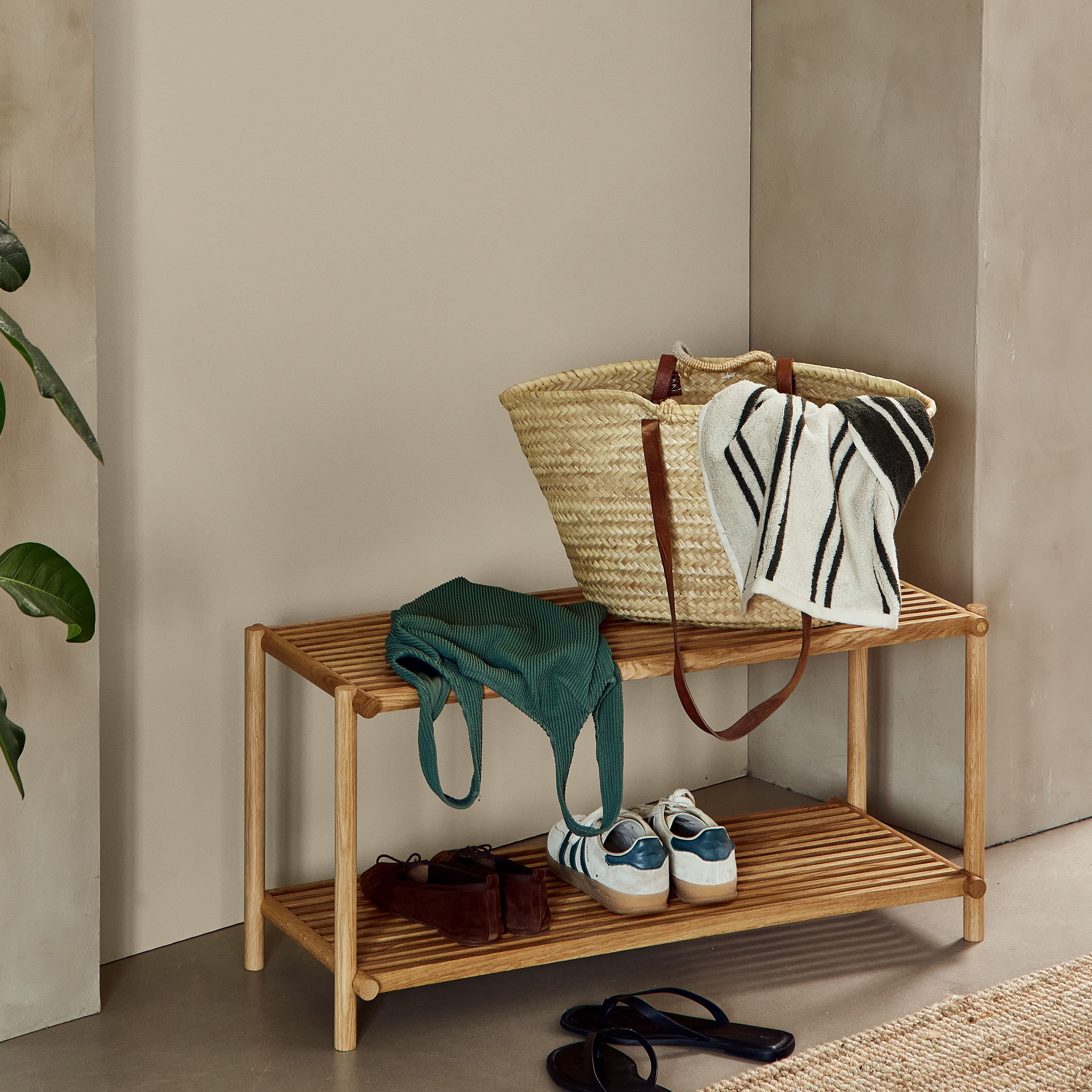 Column Schuhregal Oak 83 cm