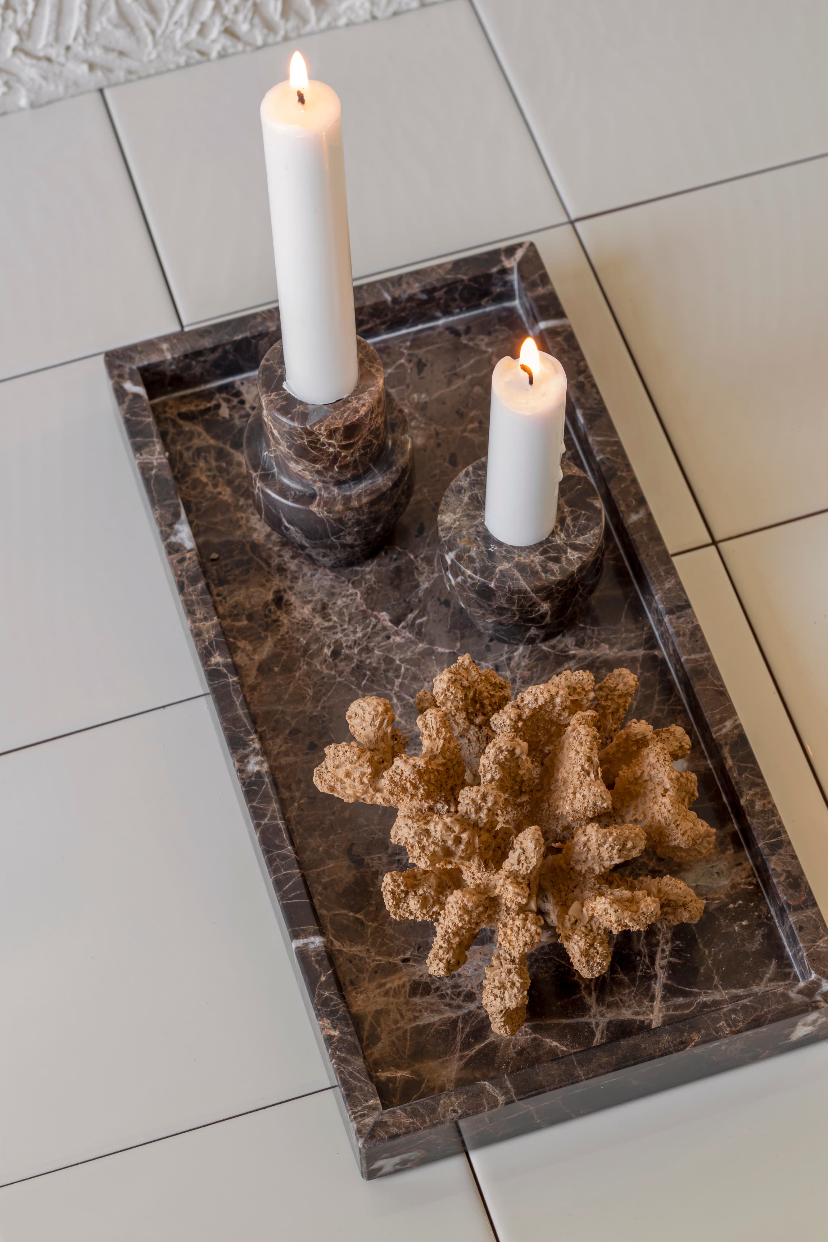 Marble Tablett Braun 31cm