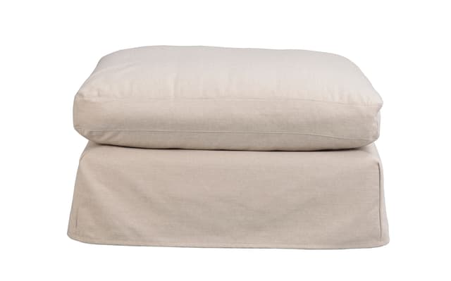 Peyton Footstool Beige 90cm