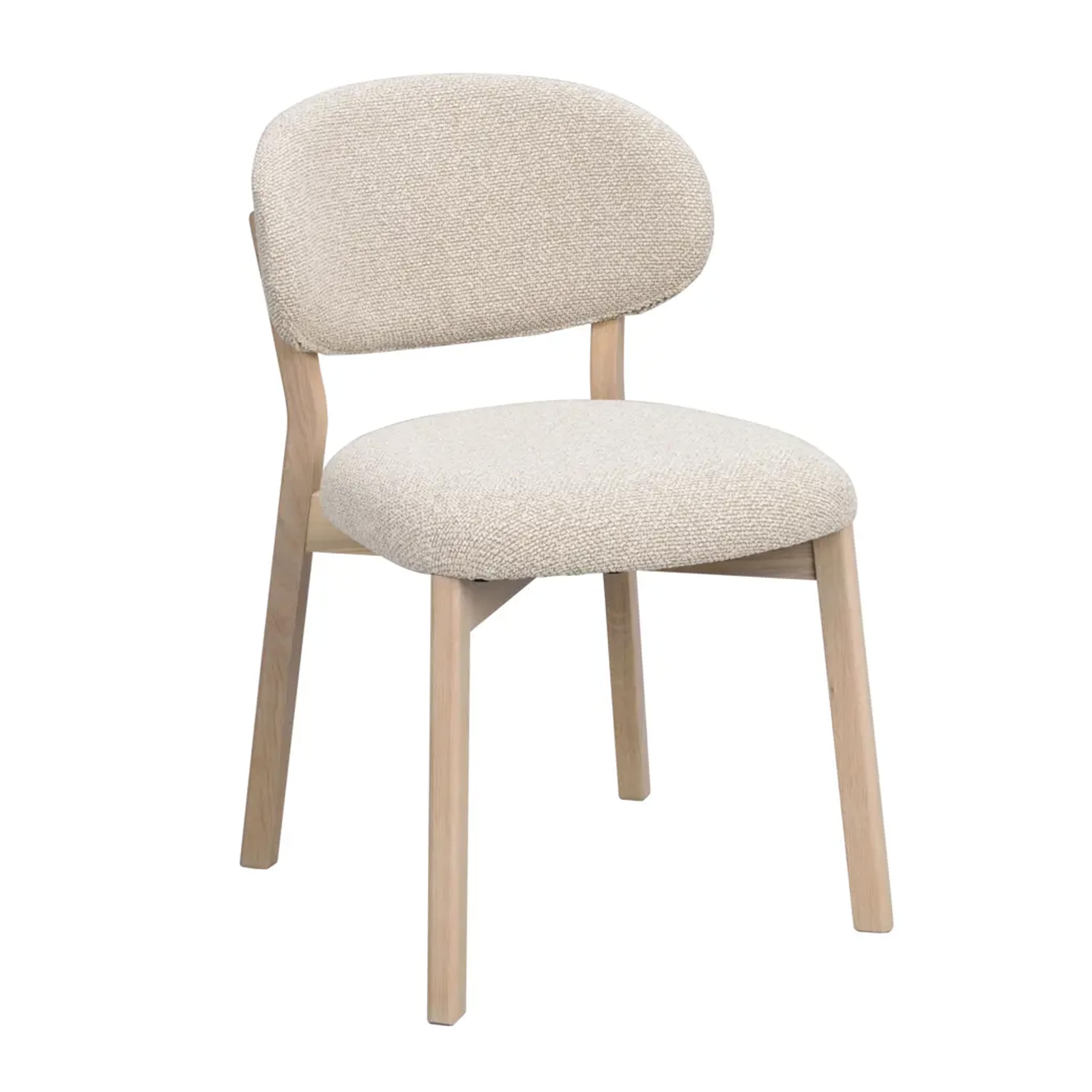 Patterson Matstol Beige/Vitpigmenterad Ek