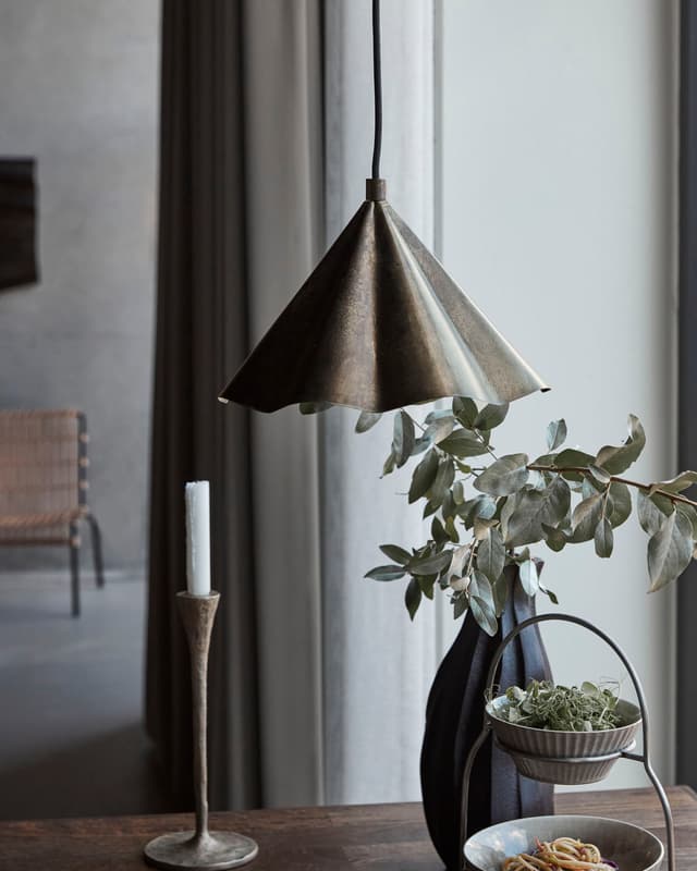 Flola Deckenlampe Antikbraun Ø30