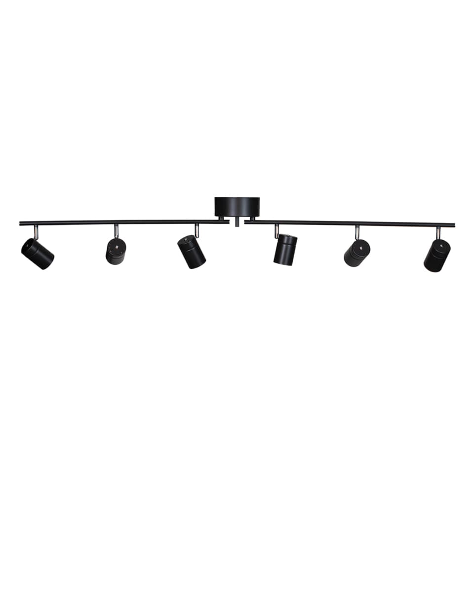 Correct Ceiling Spotlight 6-Light Matte Black