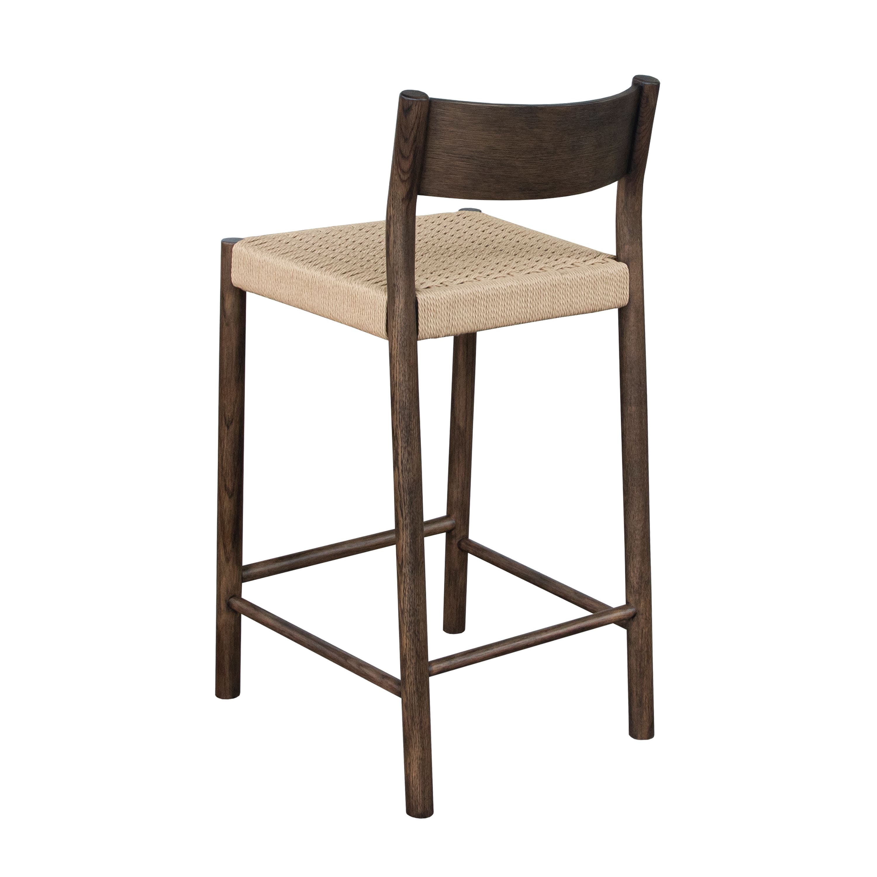 Colin Bar Stool Brown Stained Oak