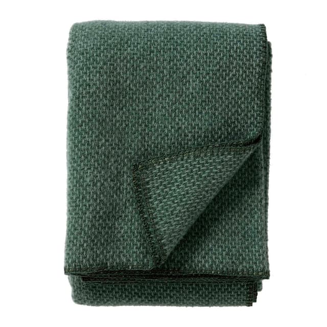 Domino Wool Throw Green