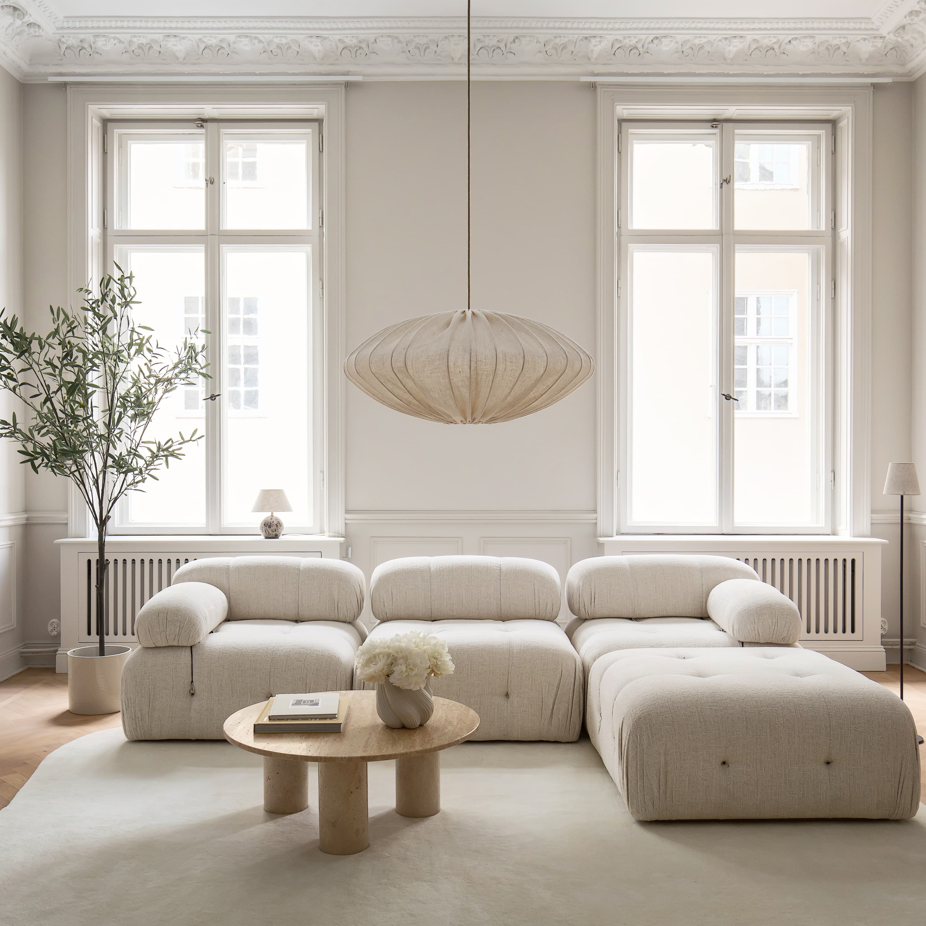 Blanca 3-Sitzer Divansofa Creme