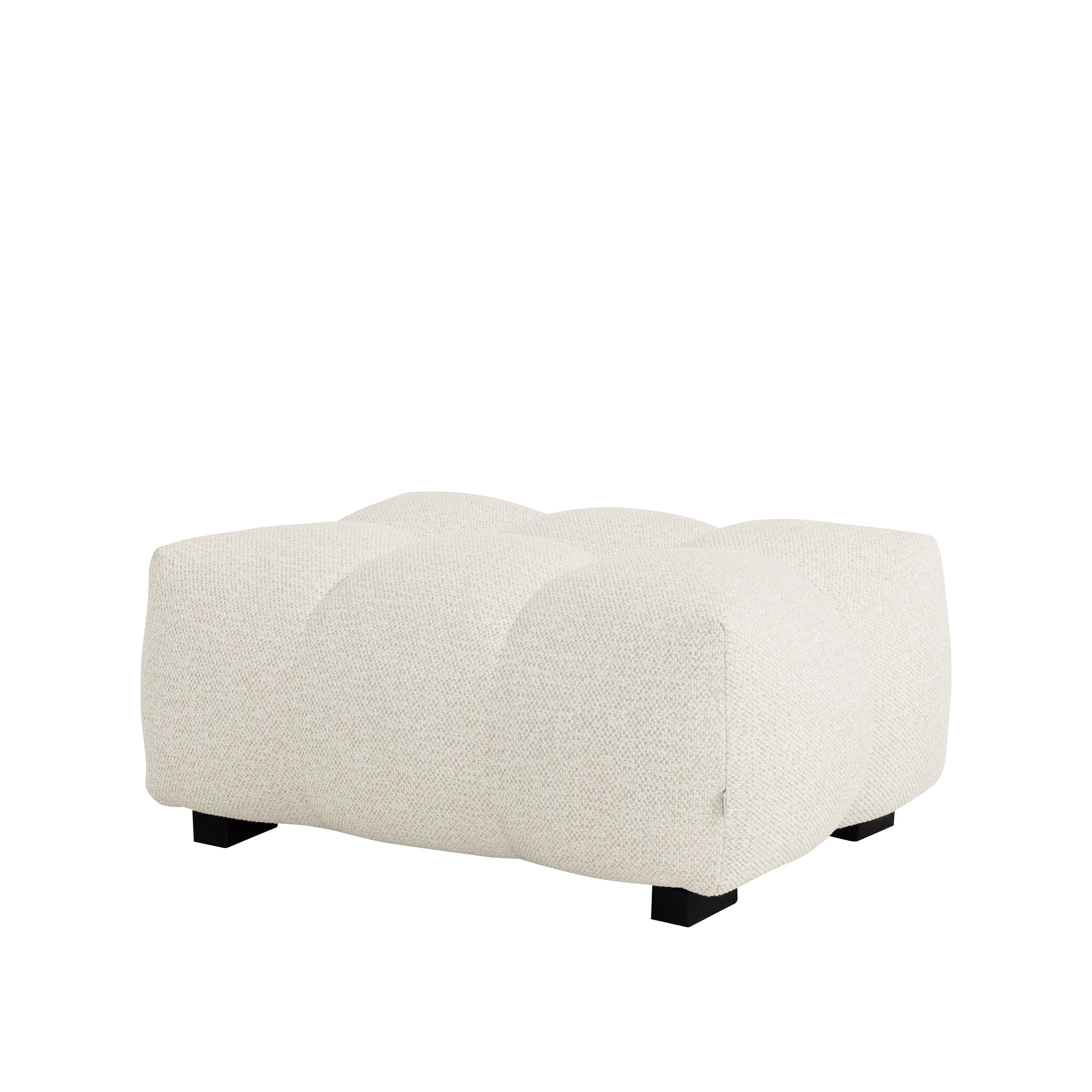 Billie Pouffe Ivory Bouclé Small