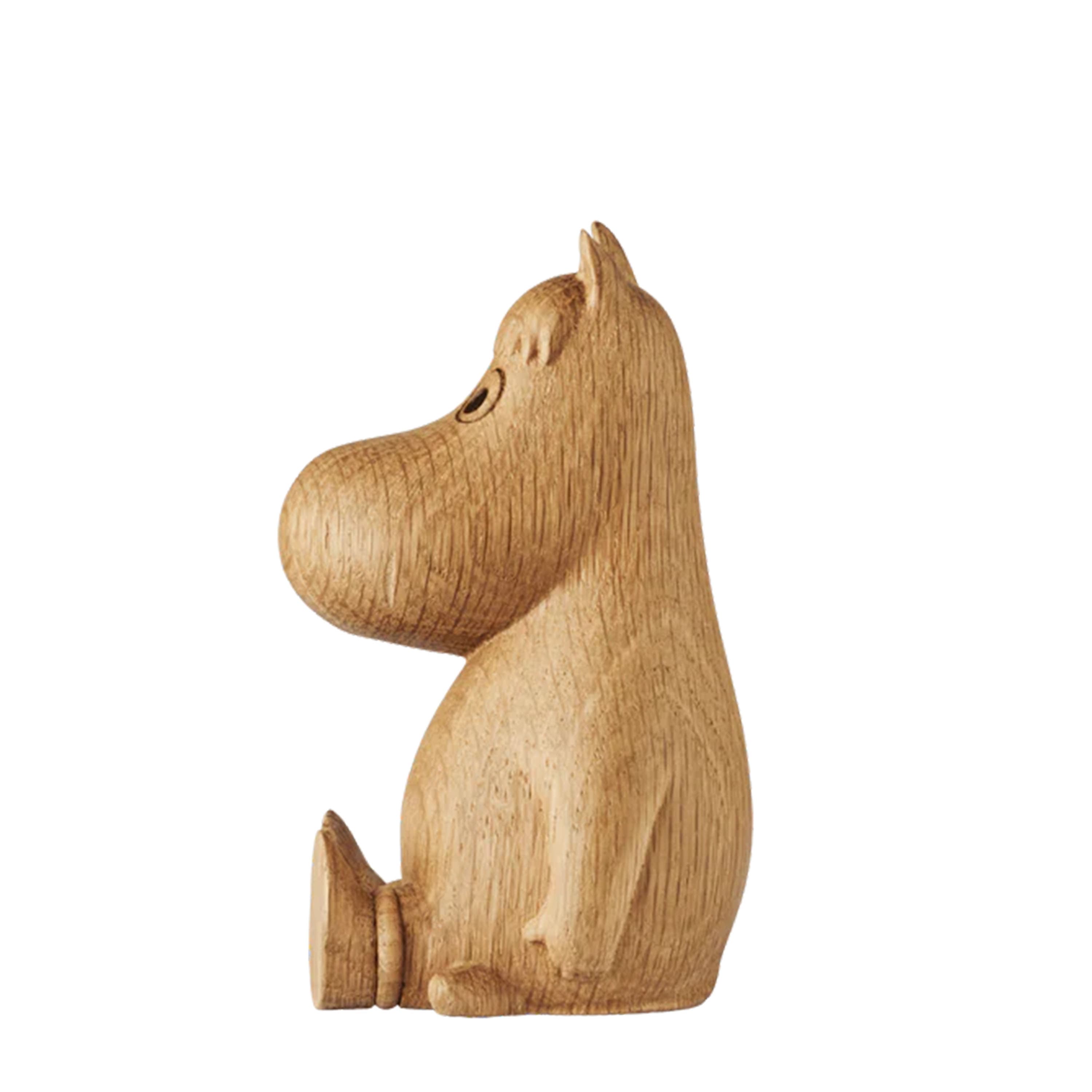Mumin Holzdekoration Snorkfräulein Eiche 8cm