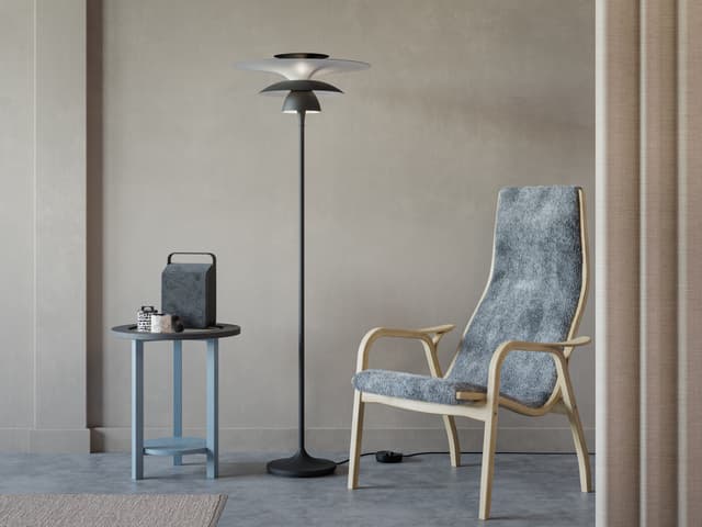 Picasso Bodenlampe Mattschwarz 50 cm