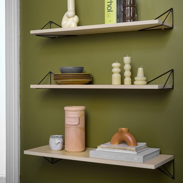 Pythagoras Shelf Ash 20x60cm