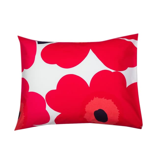 Unikko Pillowcase Red/White 50x60