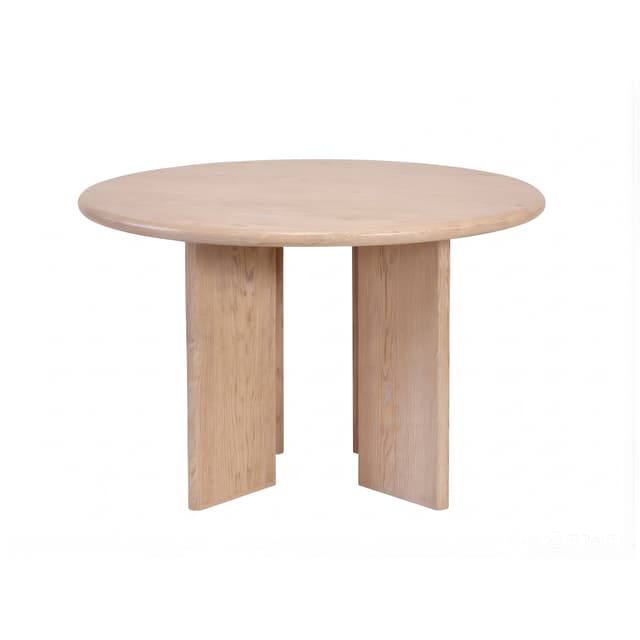 Ollie Dining Table White Oiled Oak 120cm
