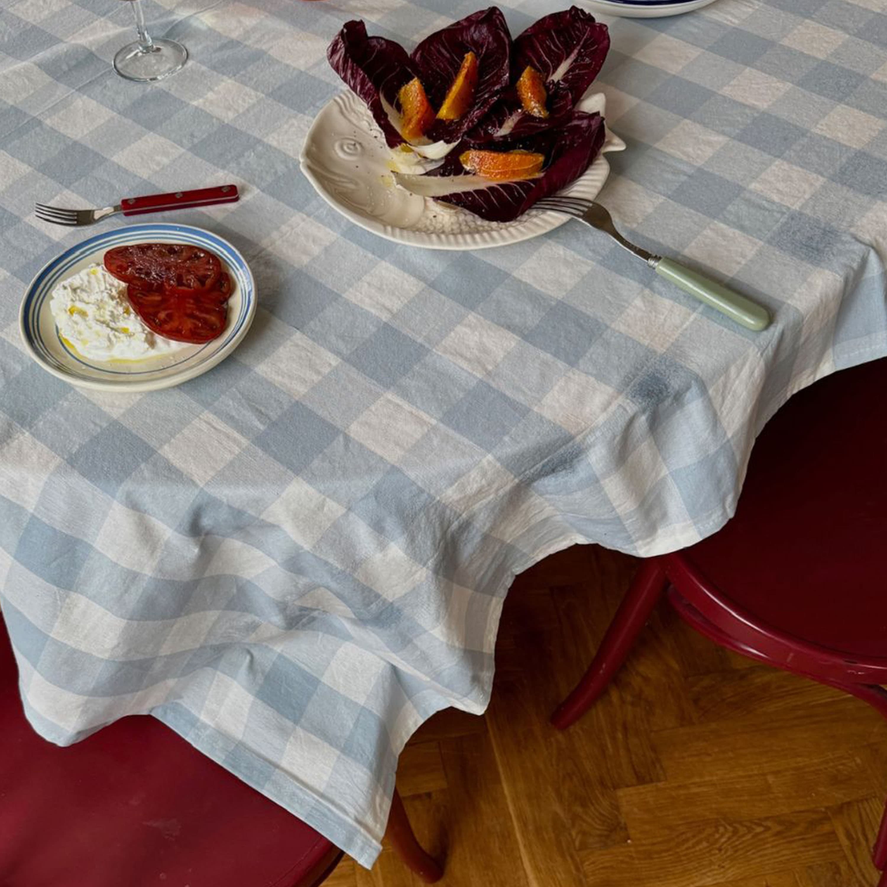 Bluey Tablecloth Blue/White 330x145