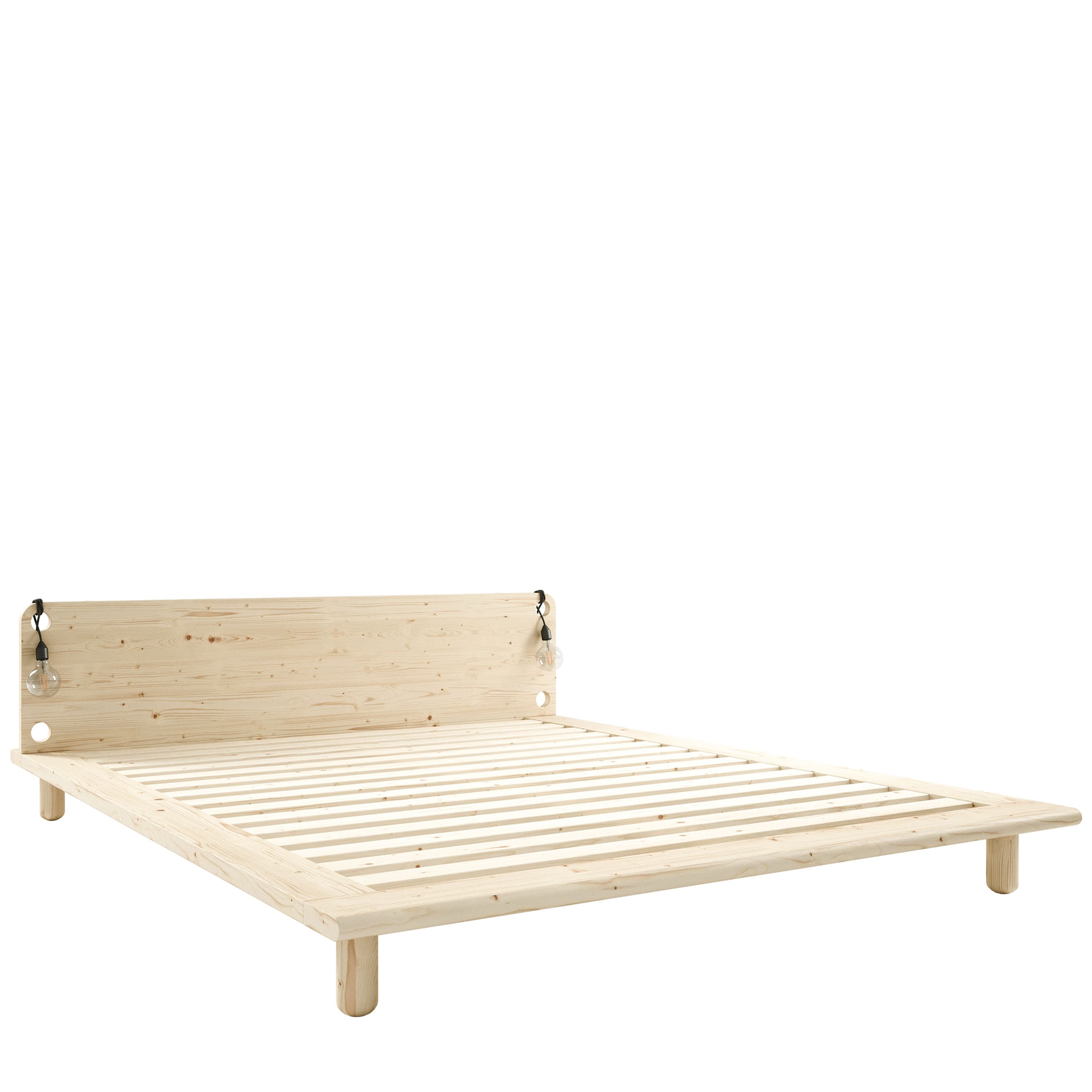 Peek Bettgestell inklusive Nachttischlampe Natur 160cm