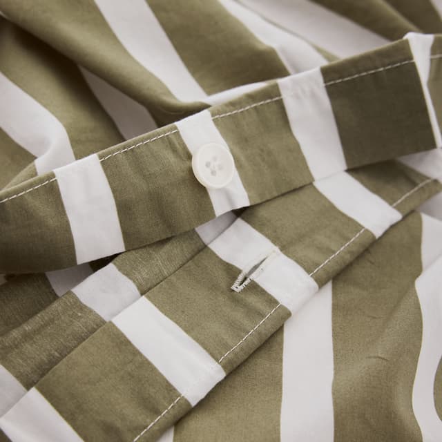 Pussilakana Olive Stripe 150x200cm
