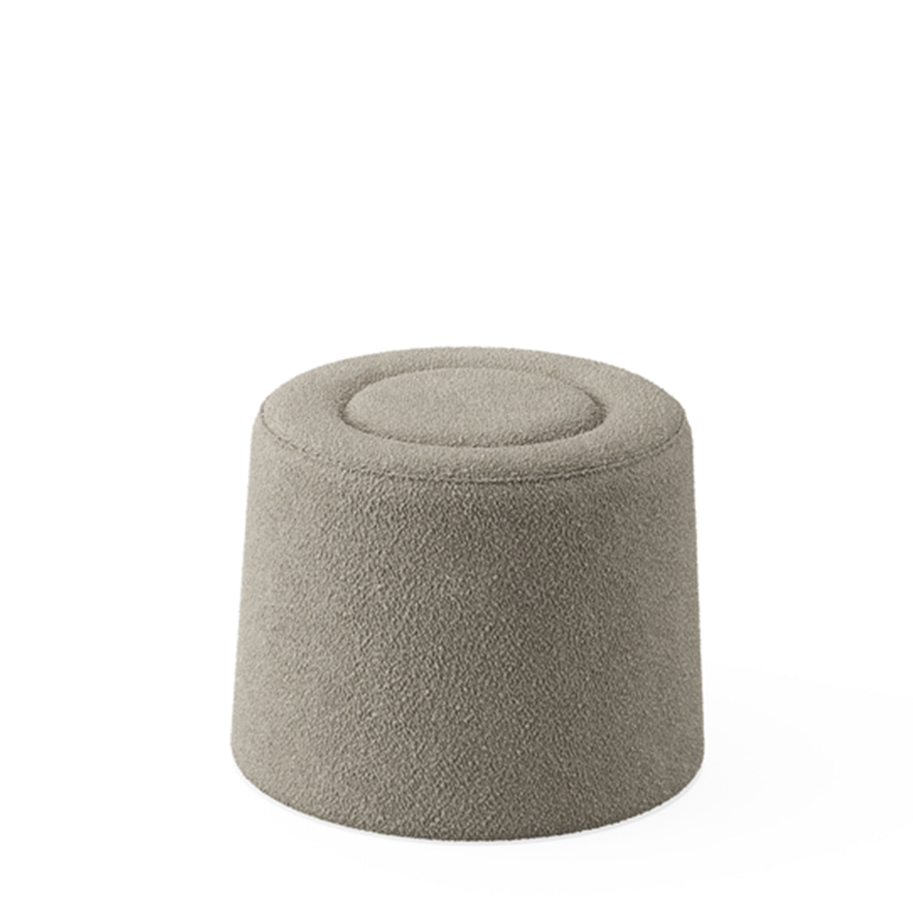 Praline Pouf Natural bouclé Ø52
