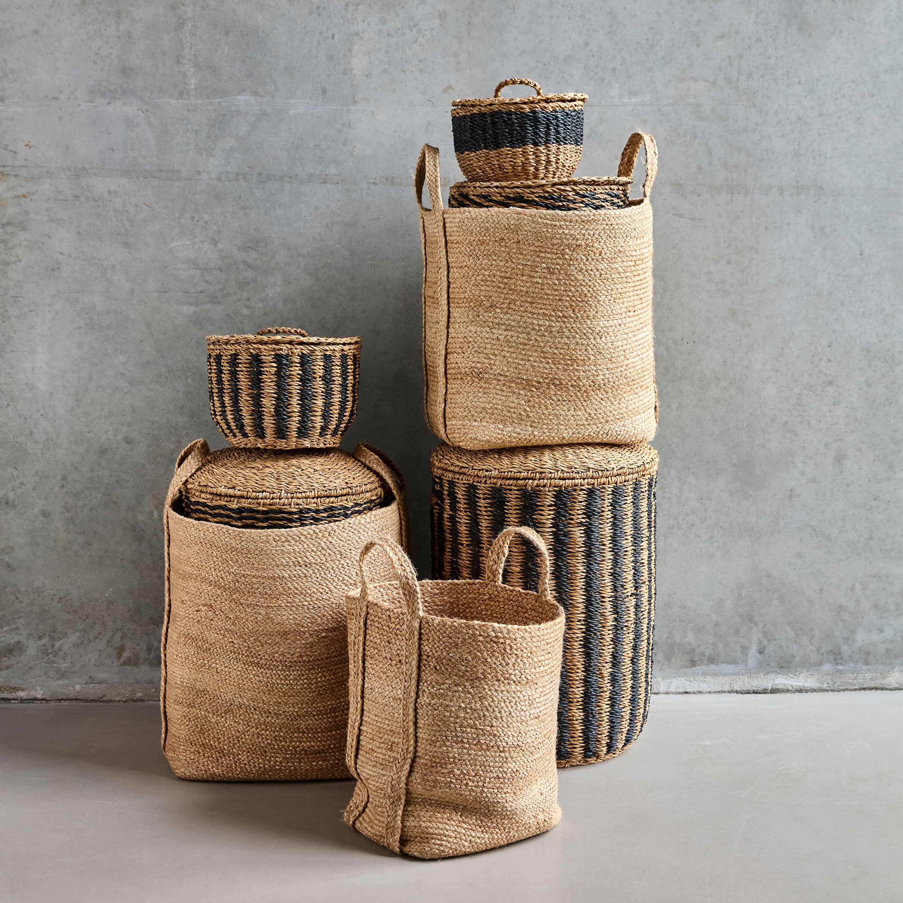 Stella Korb Natur 3er-Set
