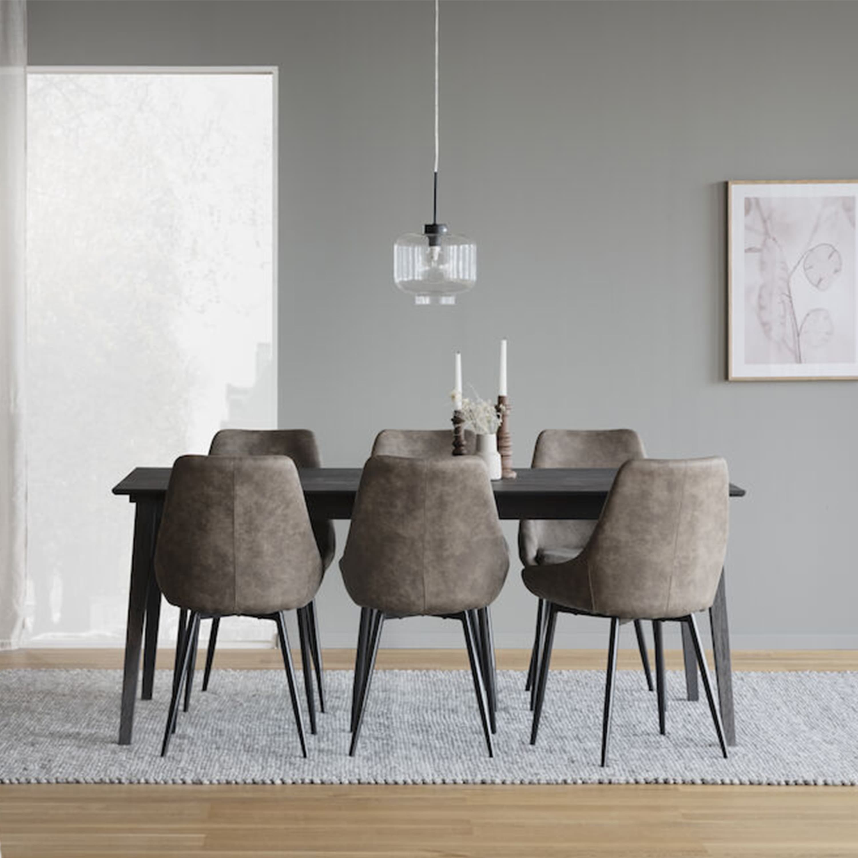 Filippa Esstisch Dunkelbraune Eiche 180cm