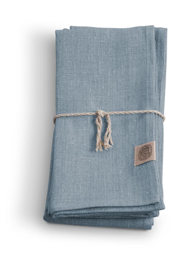 Classic Serviette Leinen Taube Blau 4er-Pack