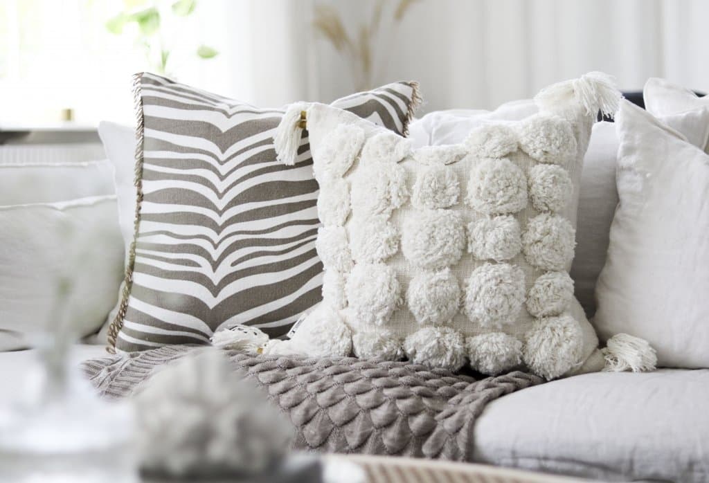 Zebra Zierkissen Simply Taupe 50x50