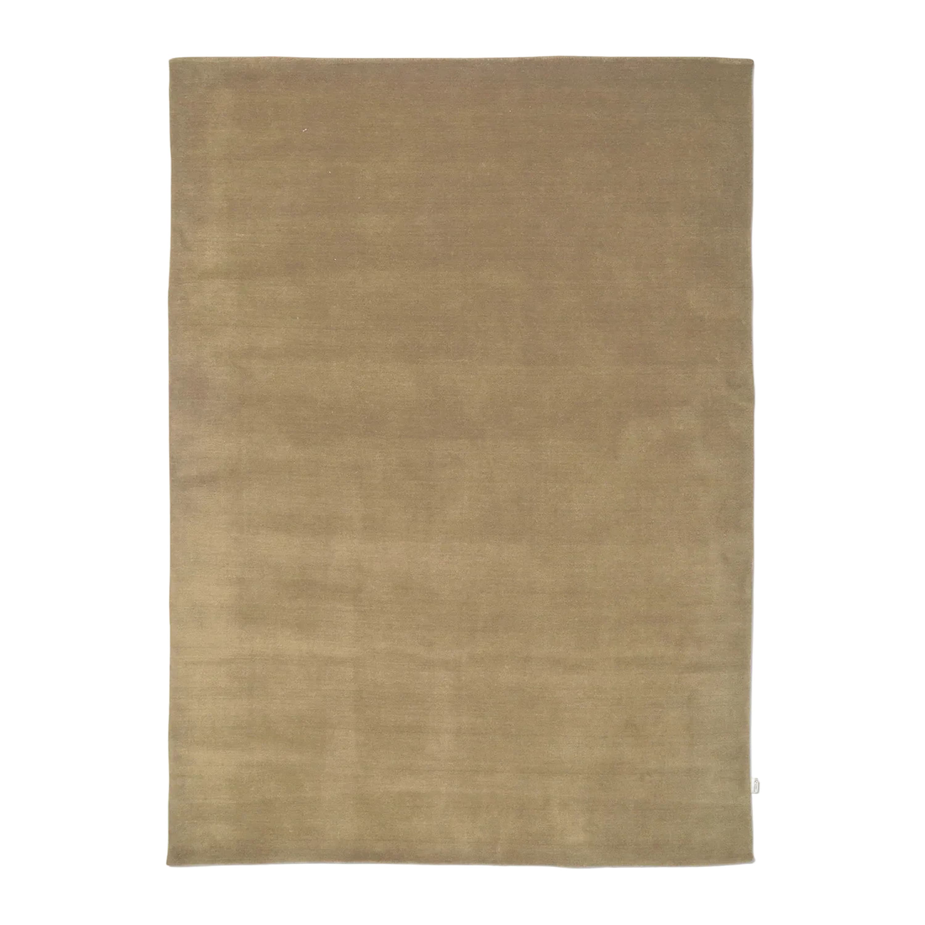 Solid Wollteppich Weizen 200x300