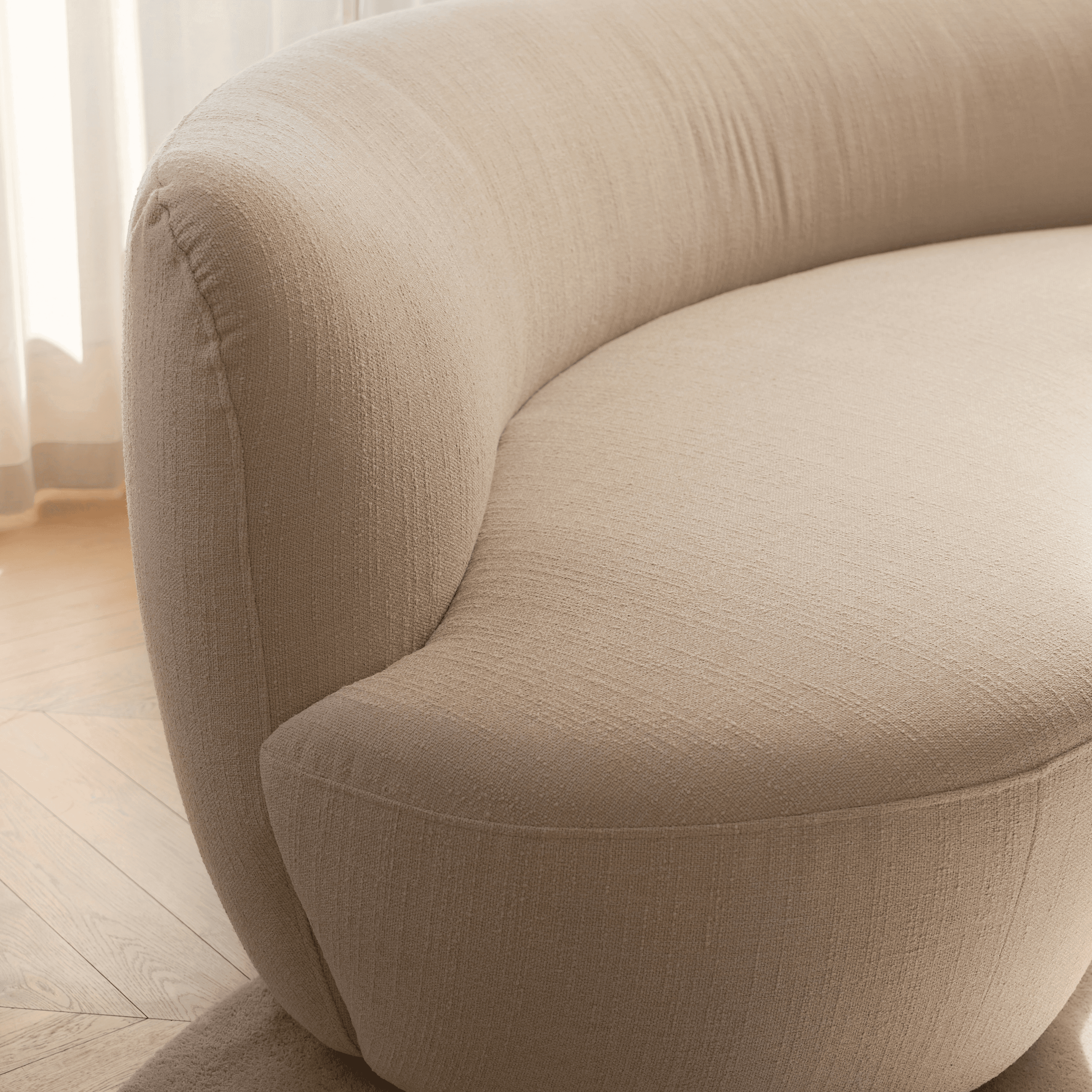 Moon 4-Sitzer Sofa Bouclé Beige 240cm
