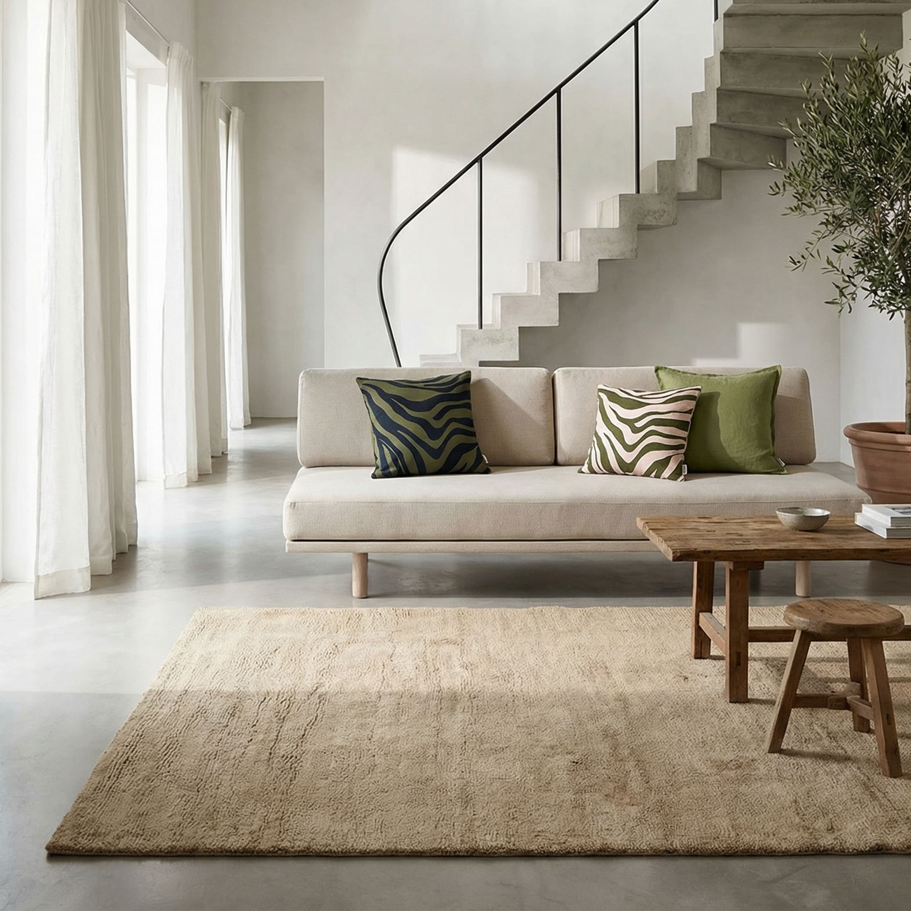 Dune Wollteppich Weizen 200x300