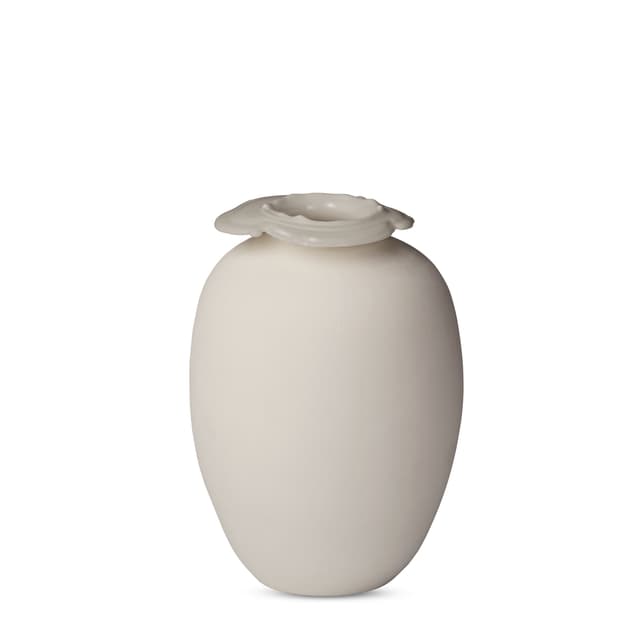 Brim Vase Beige 18cm