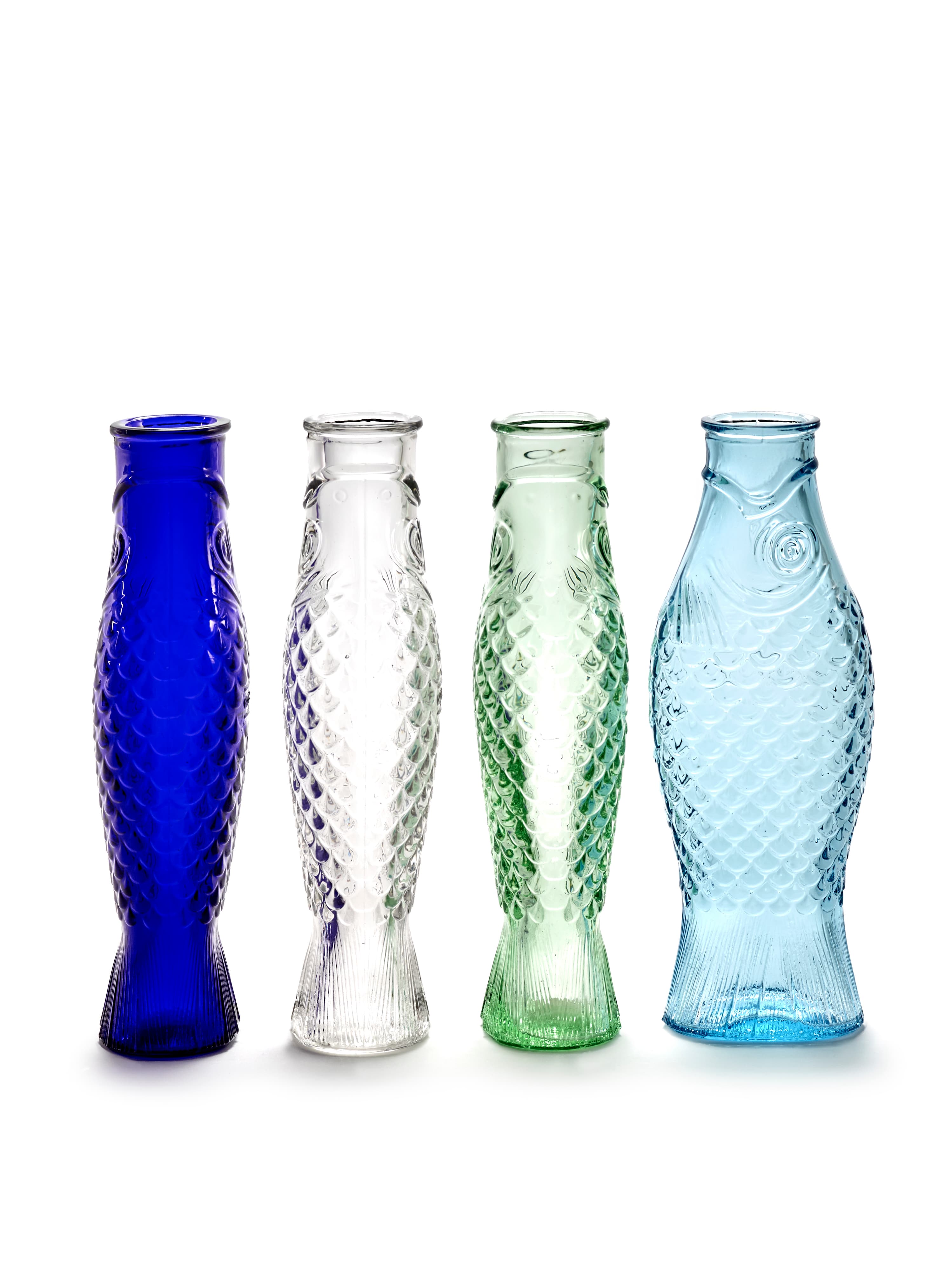 Fish & Fish Karaffe Blau