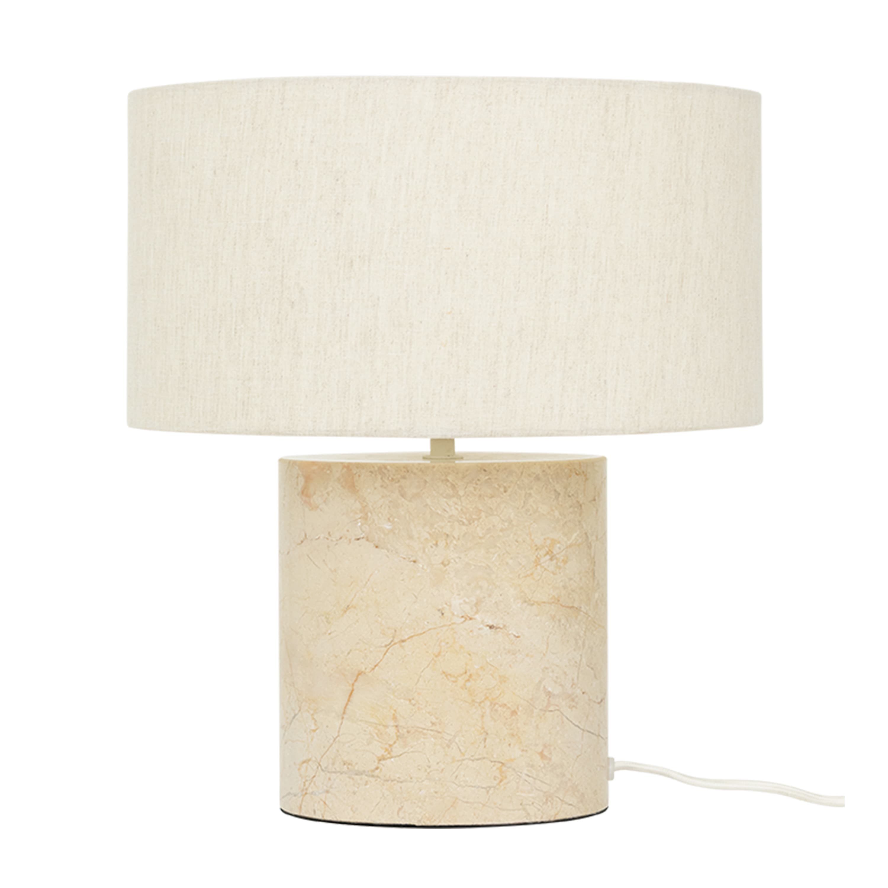 Tyra Tischlampe Marmor/Beige 35cm