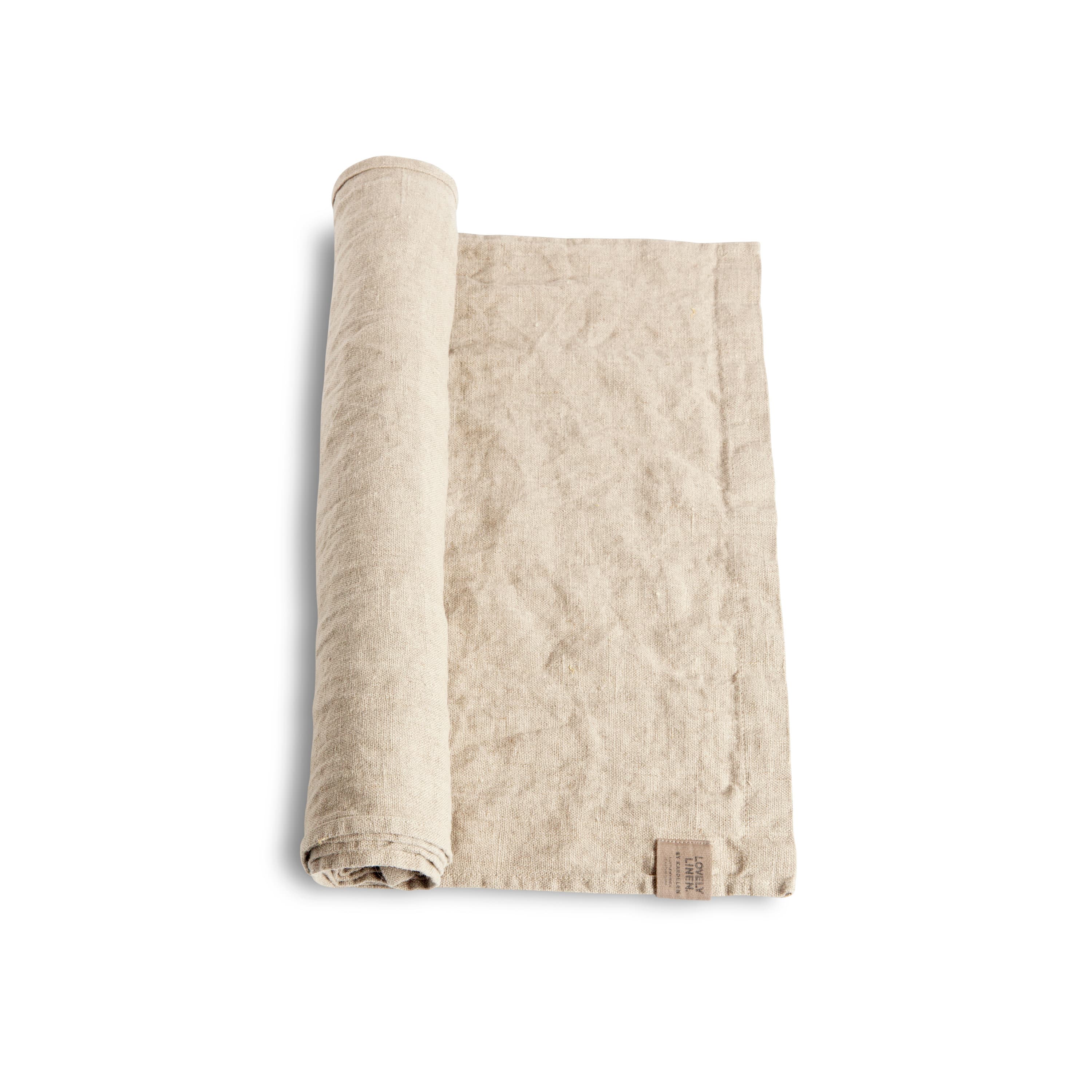 Lovely Runner Linen Vanilla 47x150