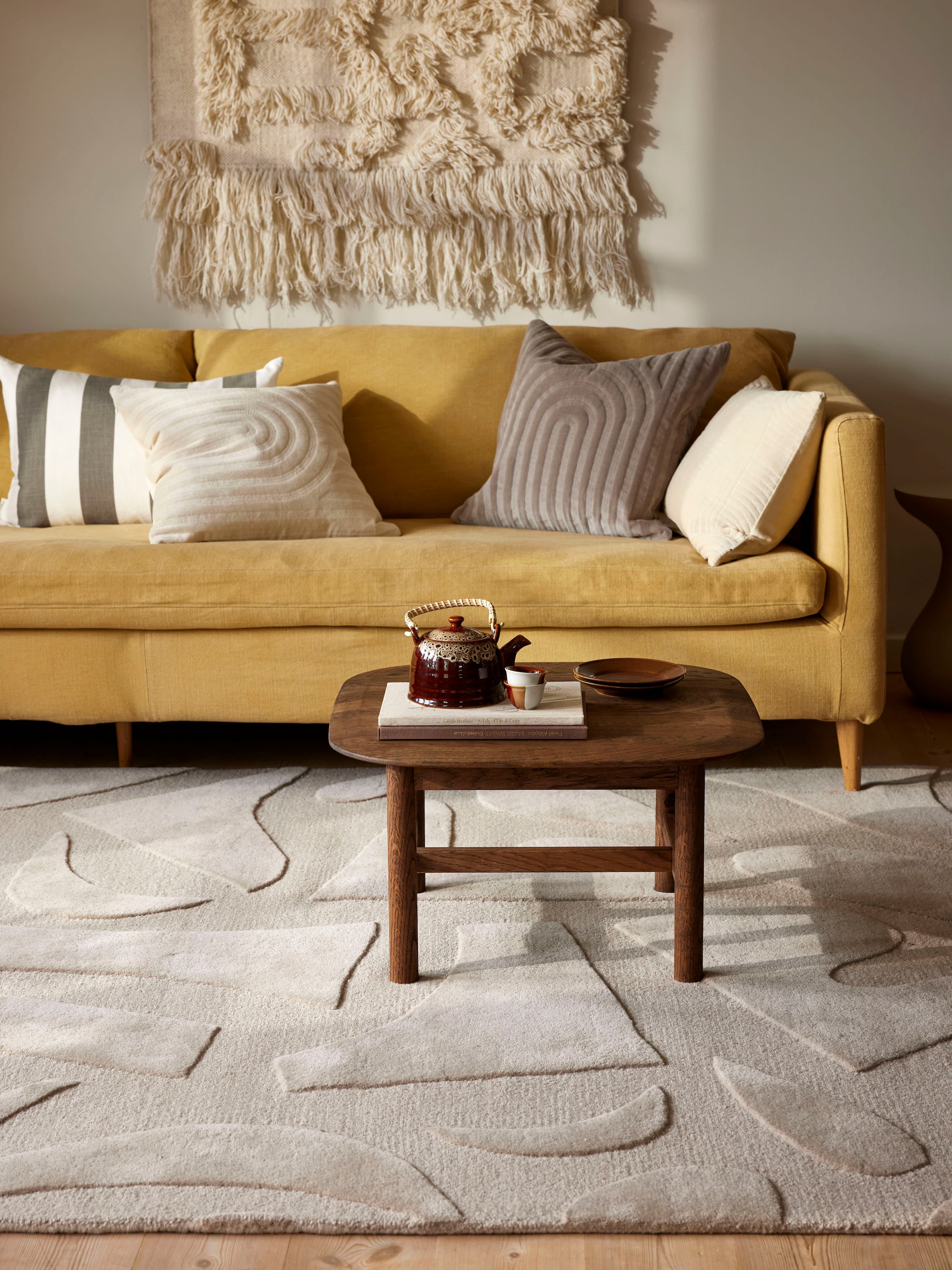 Vivid Wollteppich Beige 170x230