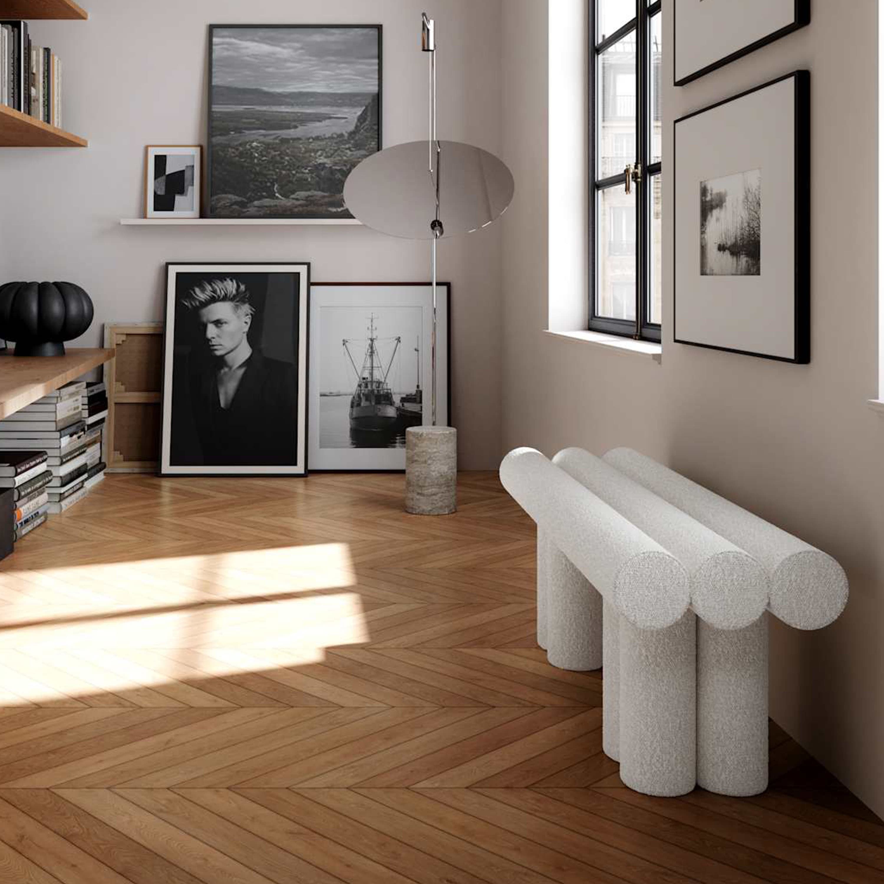 Hiro Bench Off White 120cm