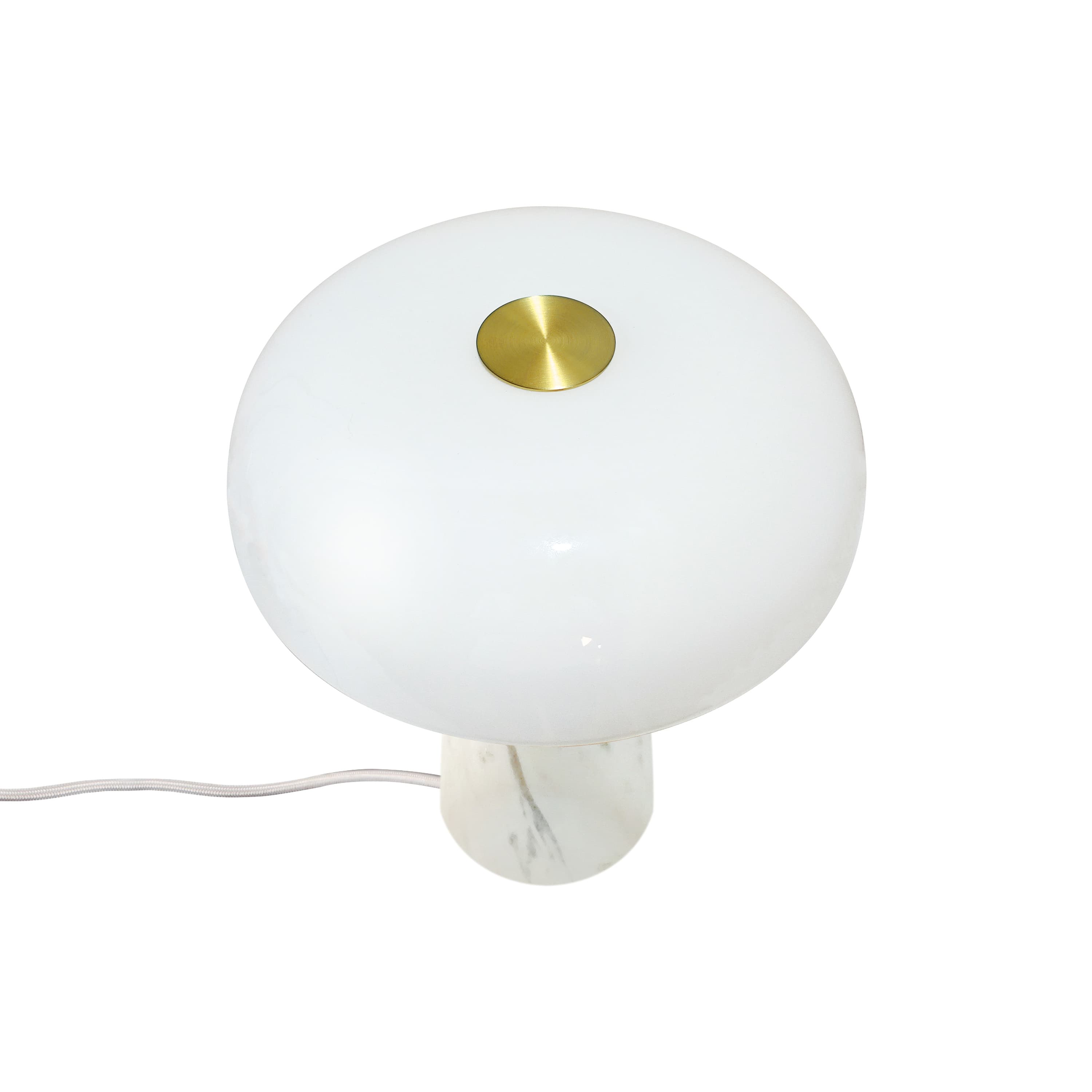 Glossy Mini Tischlampe Weiß 24cm
