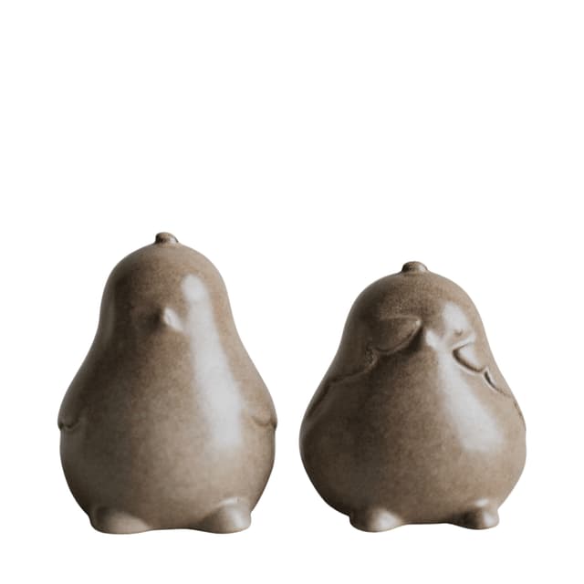 Chubby Chicken Dekoration Beige 2er-Set