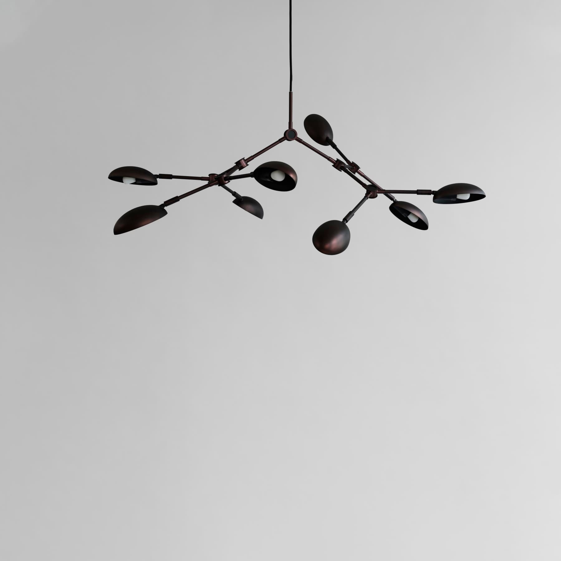 Drop Mini Mini Deckenleuchte Burned Black 111cm