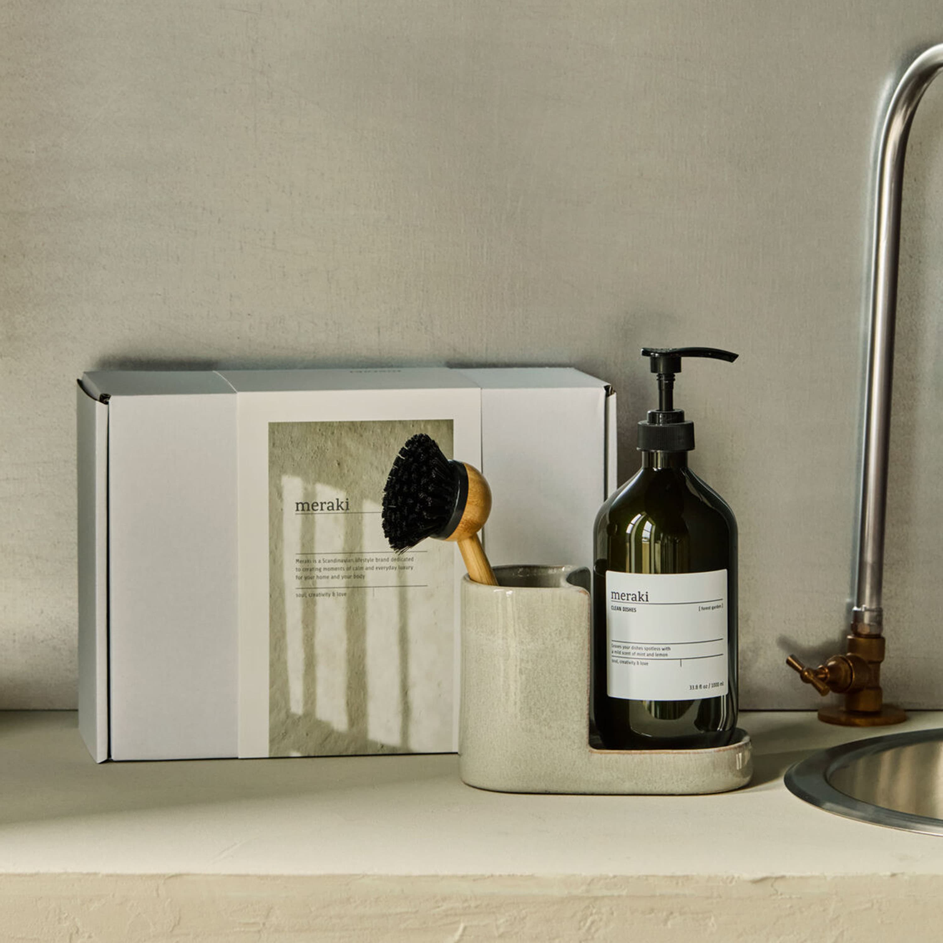 Forest Garden Gift Box Dish Set Grey 1000 ml