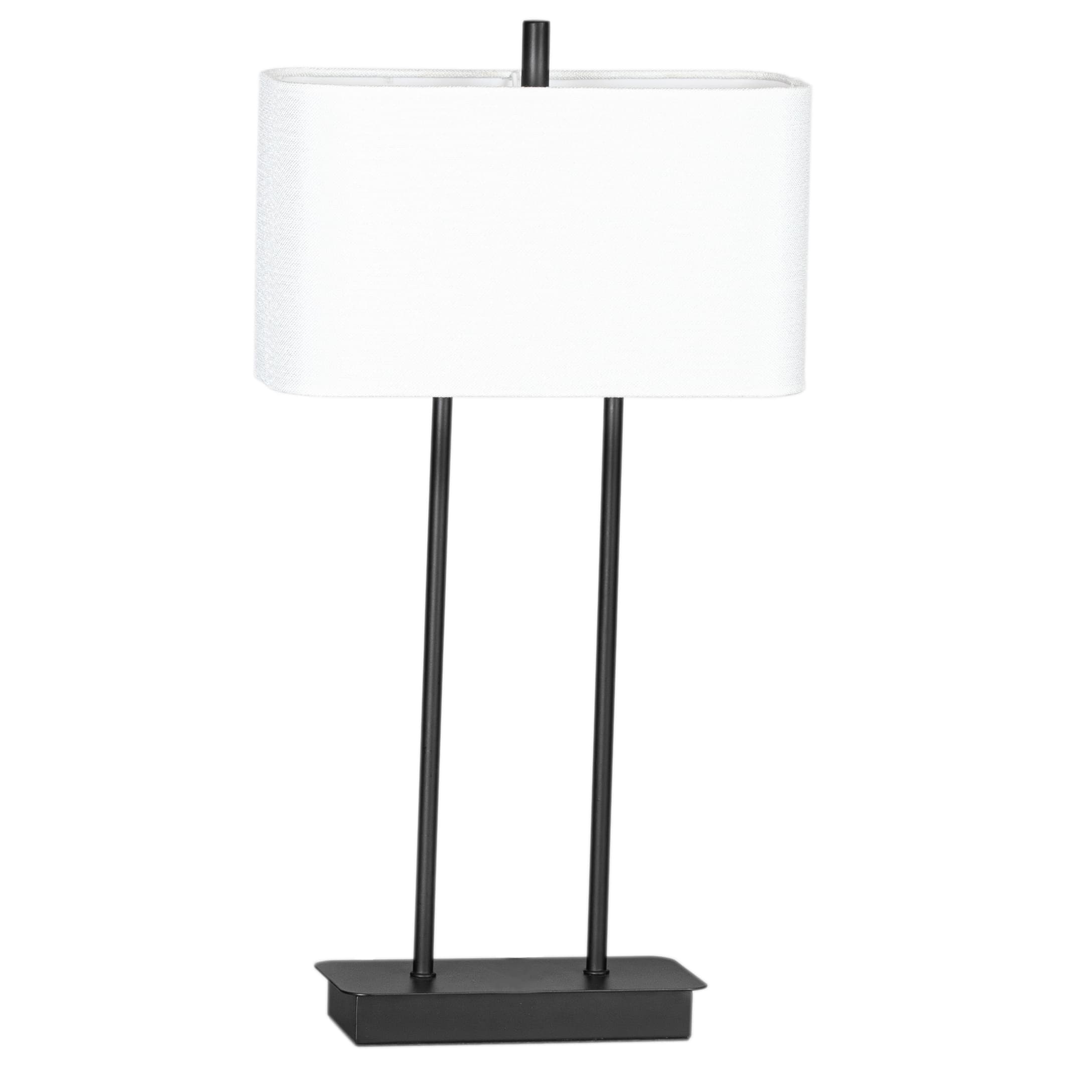 Luton Table Lamp Black/White 65cm
