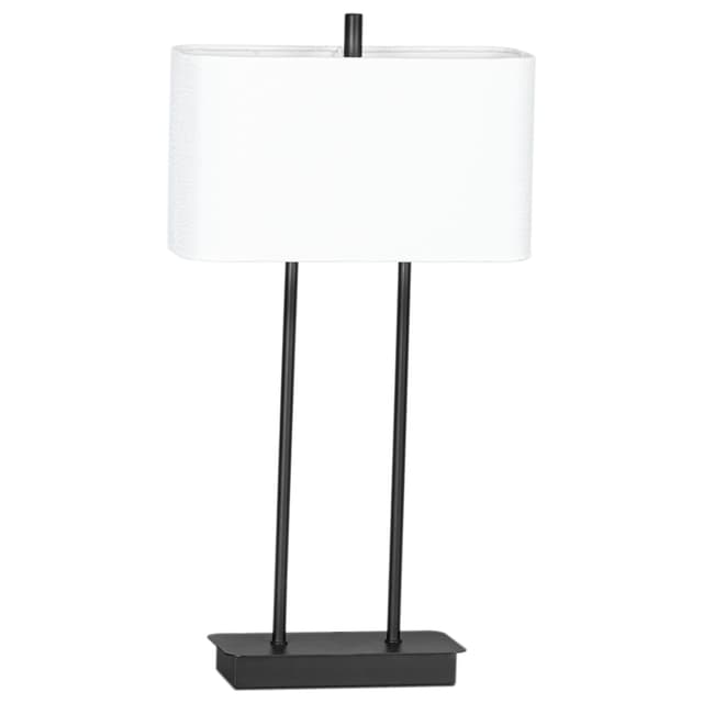 Luton Table Lamp Black/White 65cm
