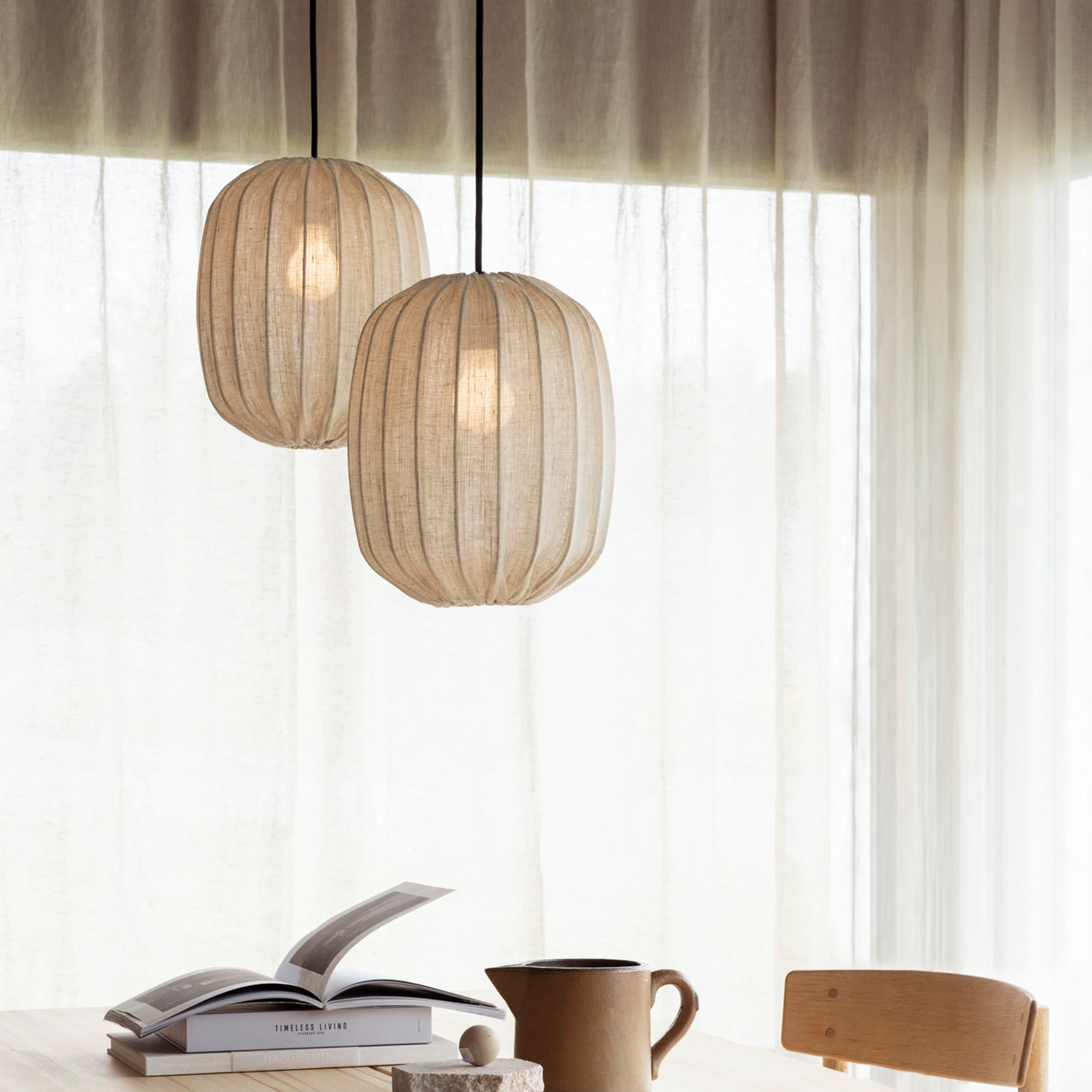Prisma Lampenschirm Linen Natural Ø25