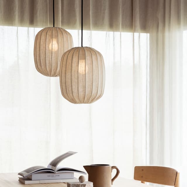 Prisma Lampenschirm Linen Natural Ø25