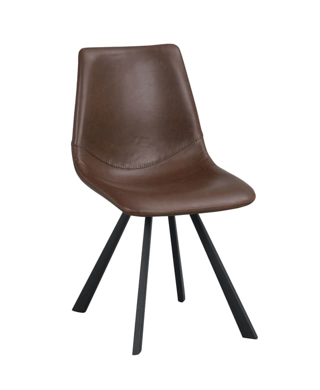 Auburn Esszimmerstuhl Kunstleder Braun