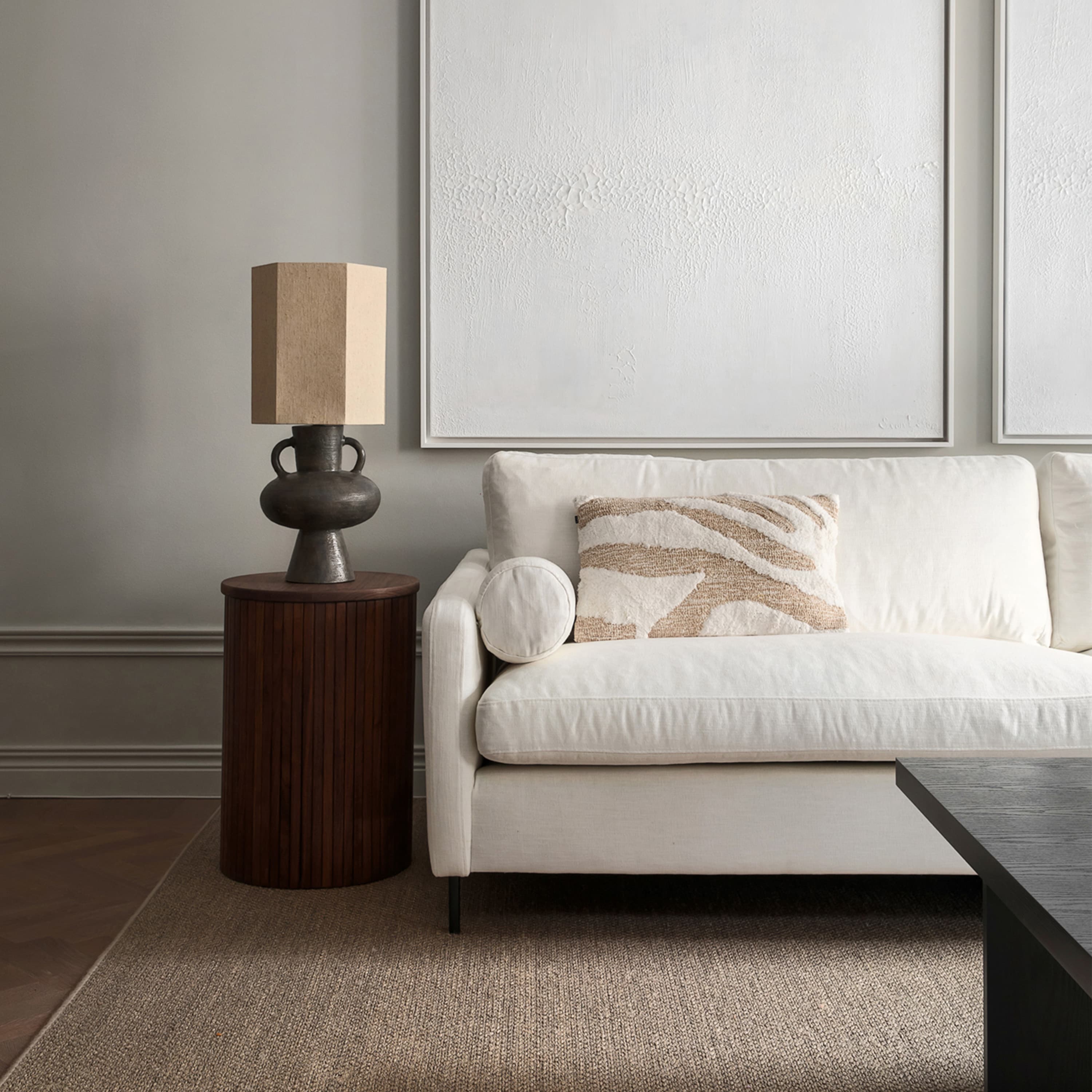 Åre 4er-Pack schwarze Sofa Beine, 12 cm