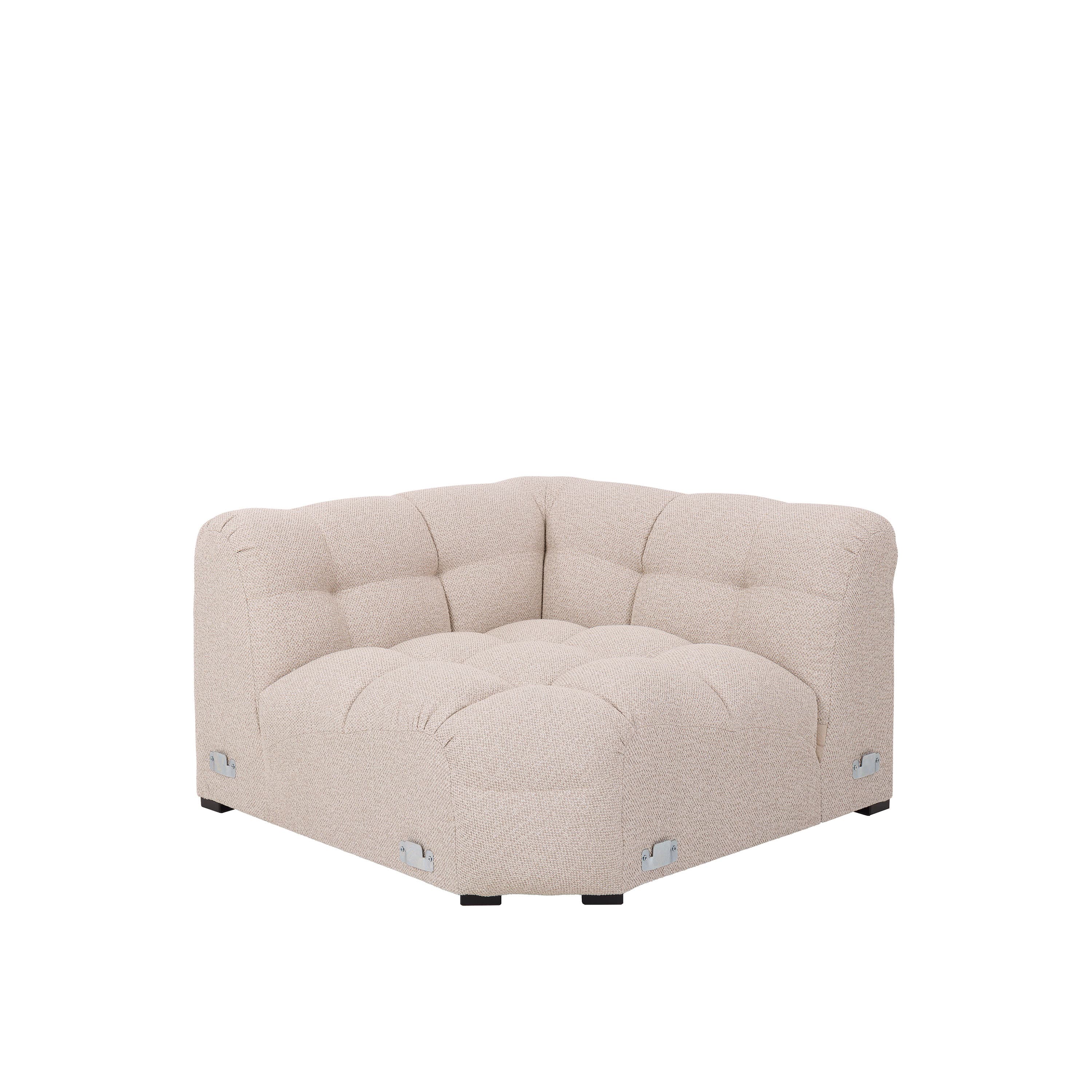 Billie Eckenmodul Beige Bouclé 120cm