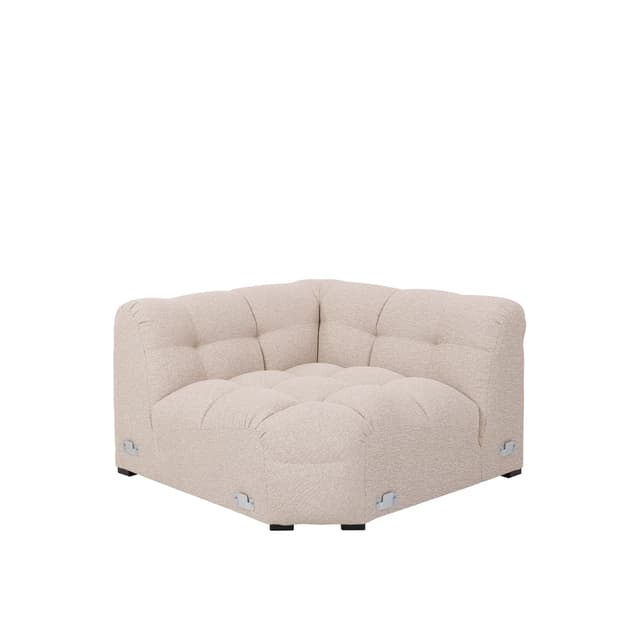 Billie Eckenmodul Beige Bouclé 120cm