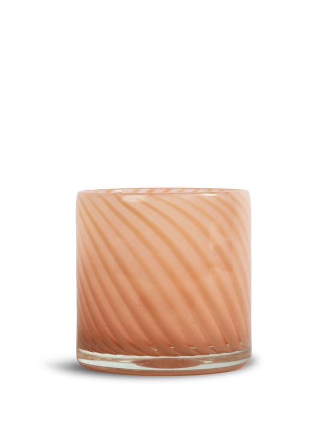 Calore Kerzenlaterne Rosa/Beige 15cm