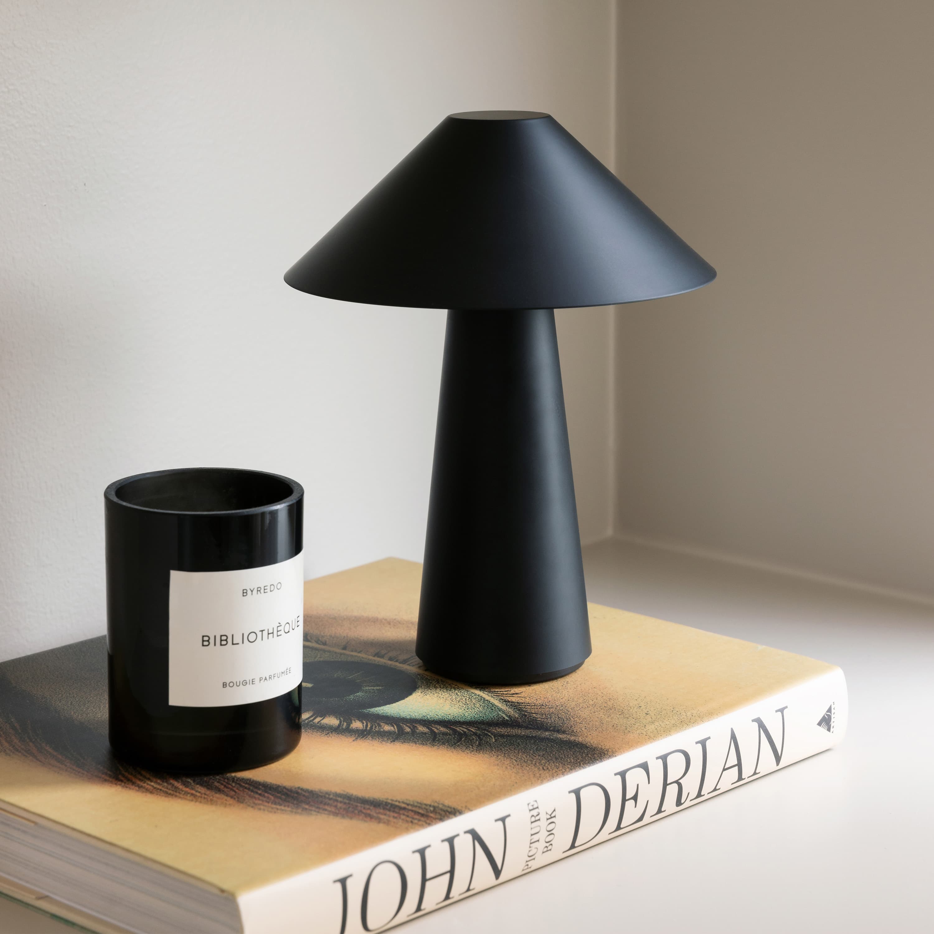 Cannes Tragbare Tischlampe Schwarz 26cm