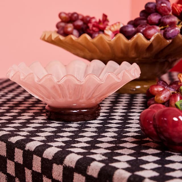 Lori Schale Rosa/Braun Ø18