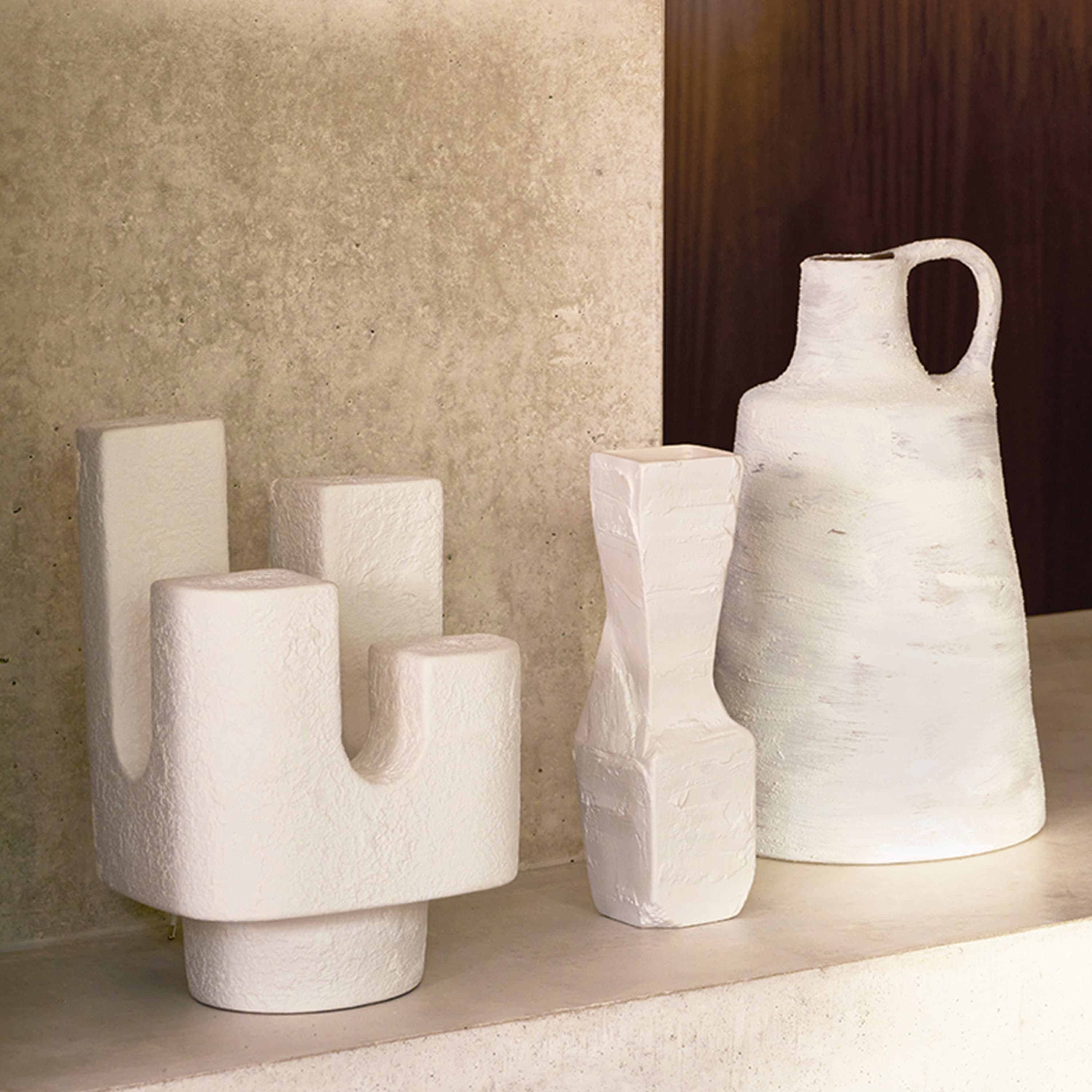 Cuarto Tischlampe White 33cm